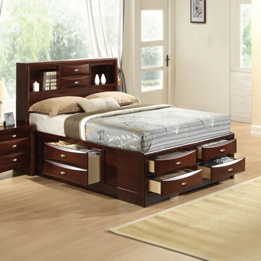 Acme Ireland Full Bed with Storage Model 21590F