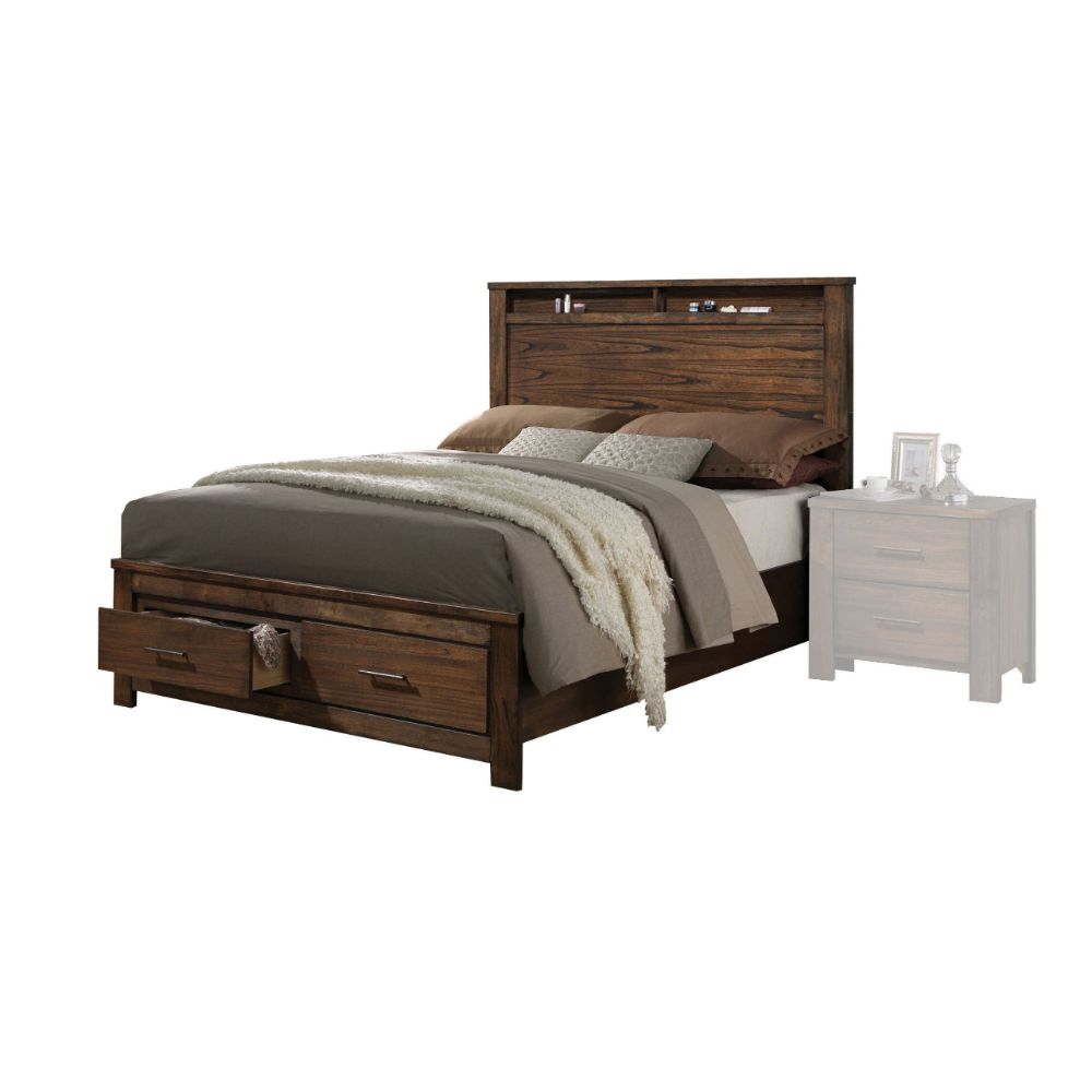 Acme Merrilee EK Bed with Storage Model 21677EK