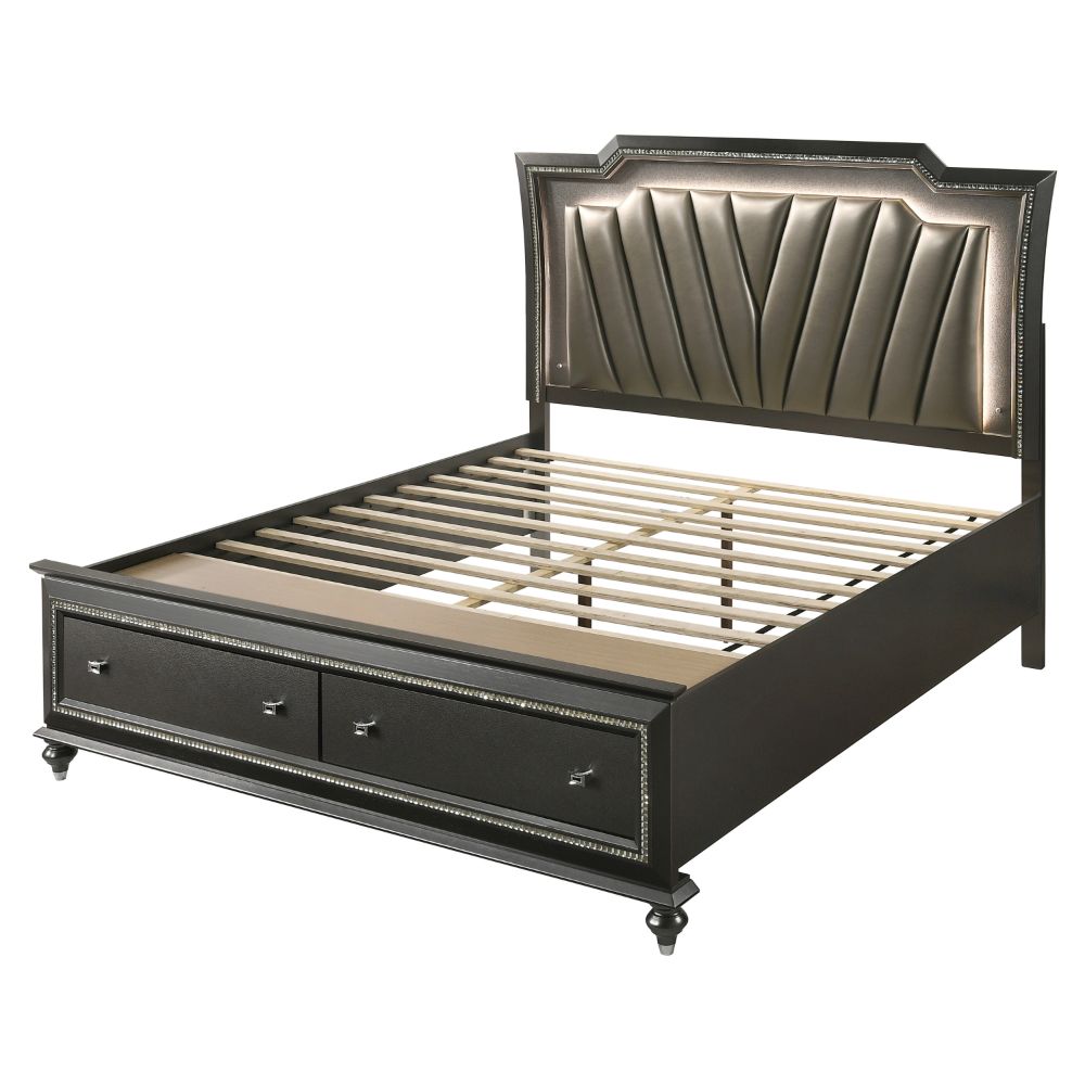 Acme Kaitlyn CK Bed with Led & Storage Model 27274CK