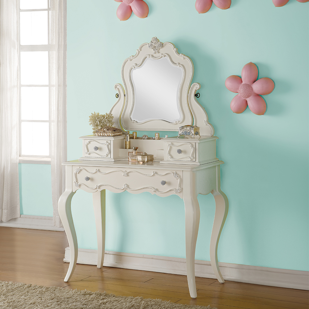 Acme Edalene Vanity Desk with Mirror Model 30516