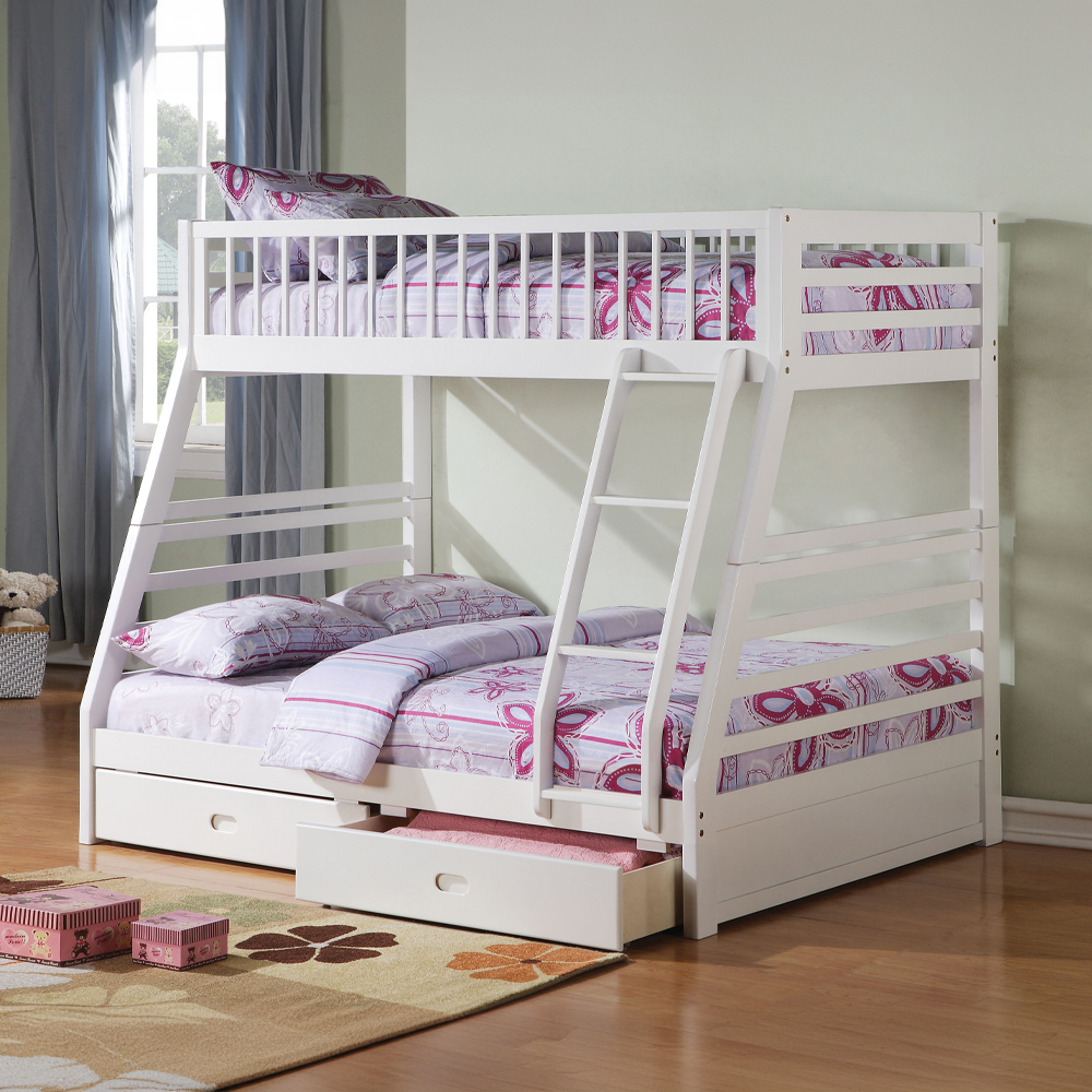 Acme Jason Twin/Full Bunk Bed with Storage Model 37040