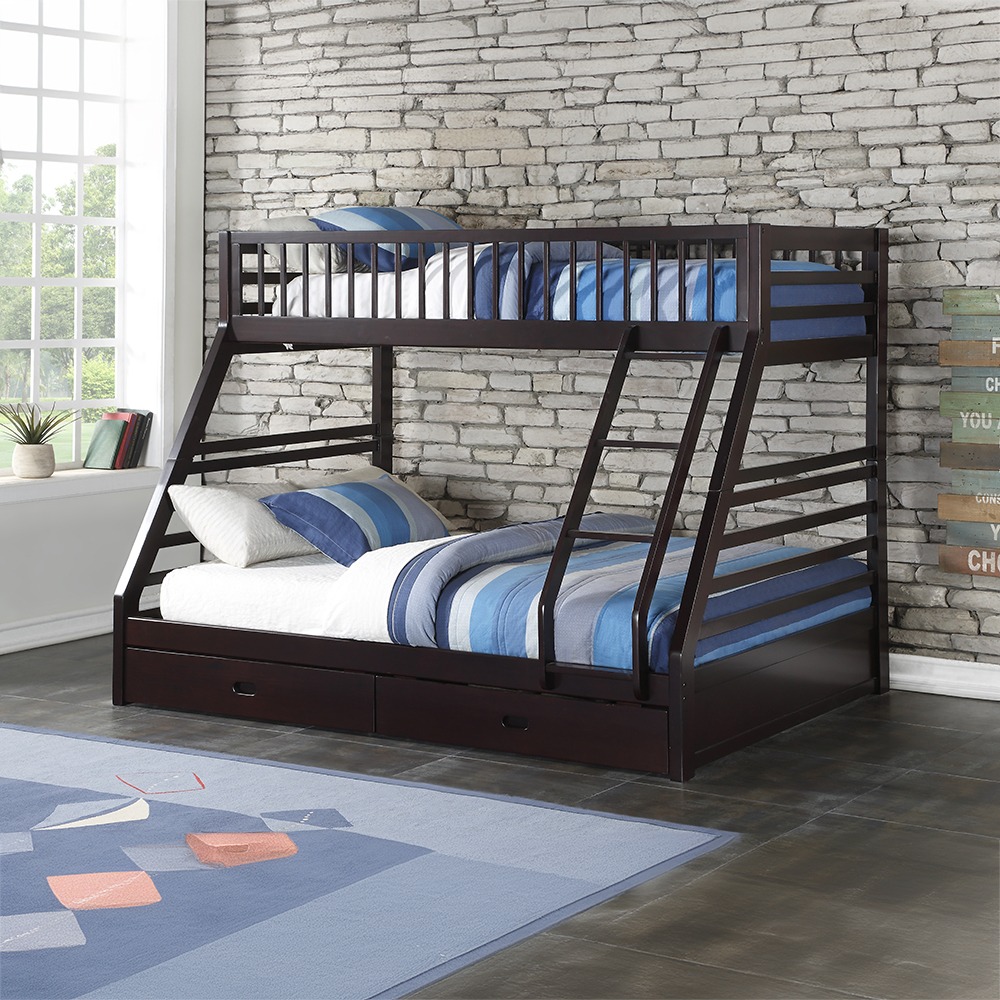 Acme Jason Twin Xl/Queen Bunk Bed with Storage Model 37425