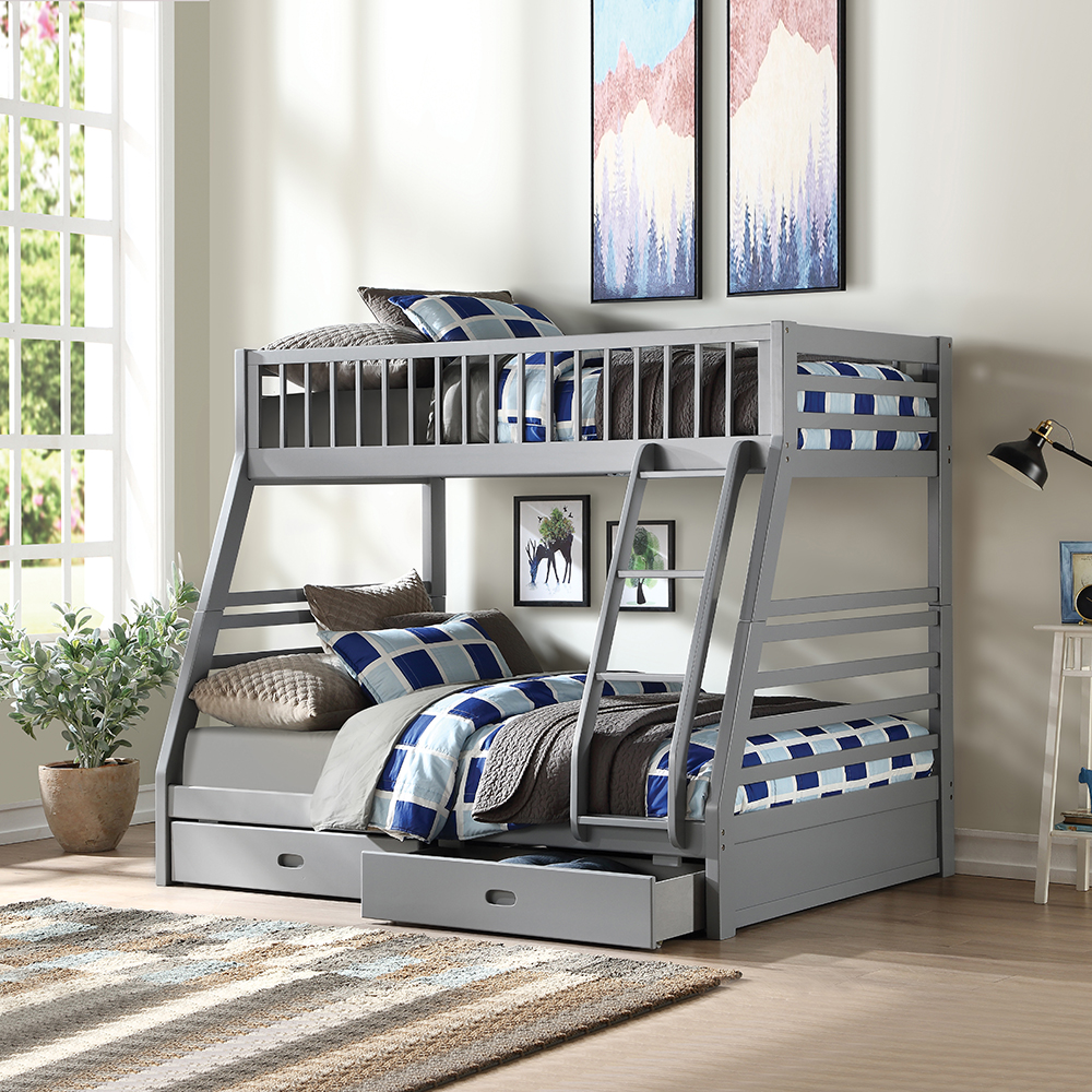 Acme Jason Twin/Full Bunk Bed with Storage Model 37840