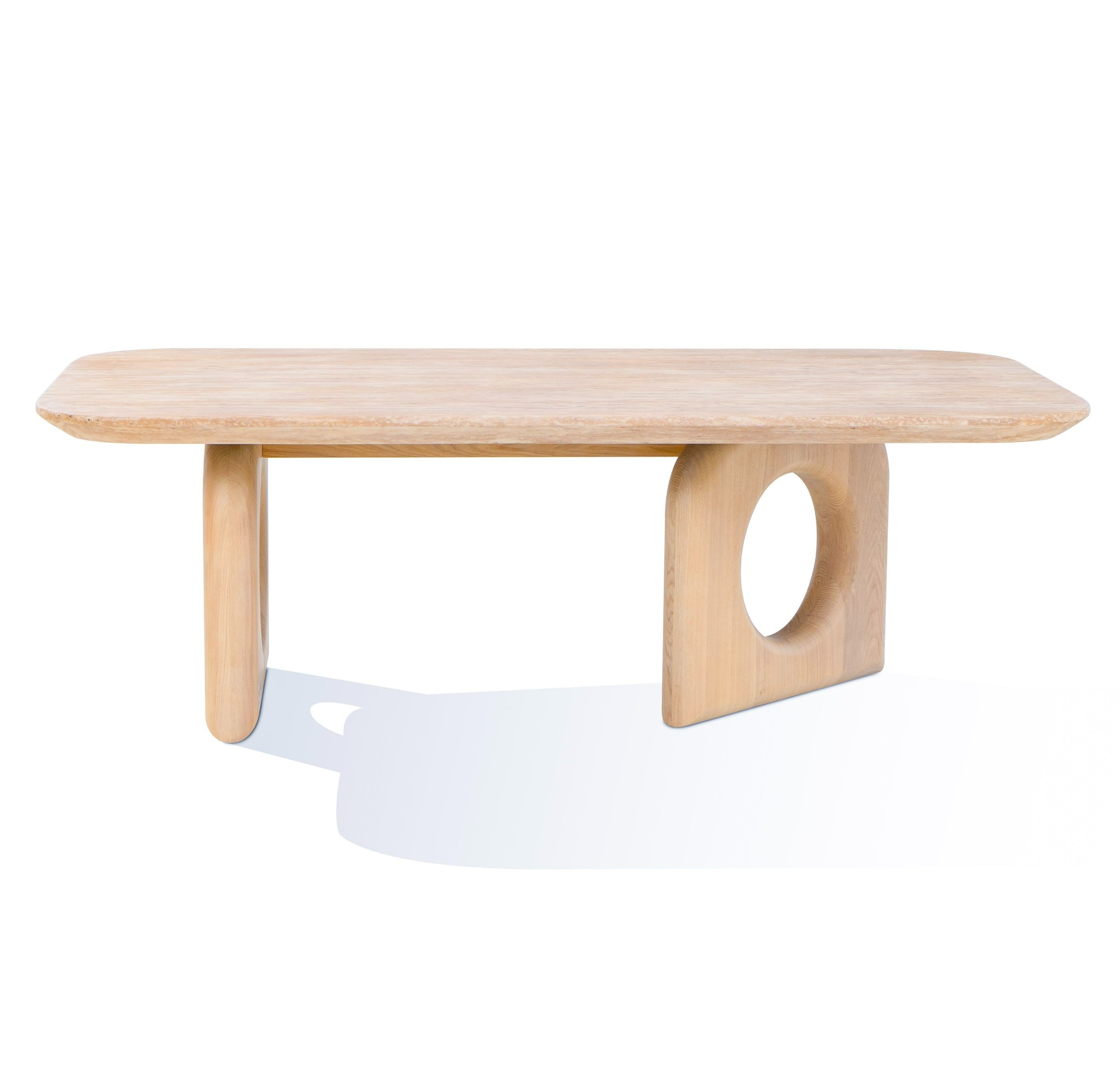 LA Furniture Osaka Modern Faux Marble + Natural Ash Coffee Table VGCS-CT-22116 Contemporary Style by Vig Furnitrue Number 80453 Catch Home Goods