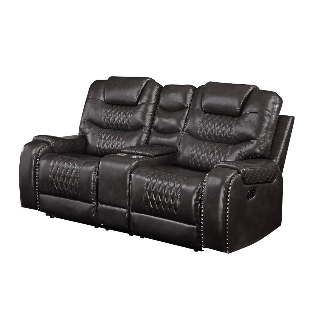 Acme Braylon Motion Loveseat with Console Model 55411