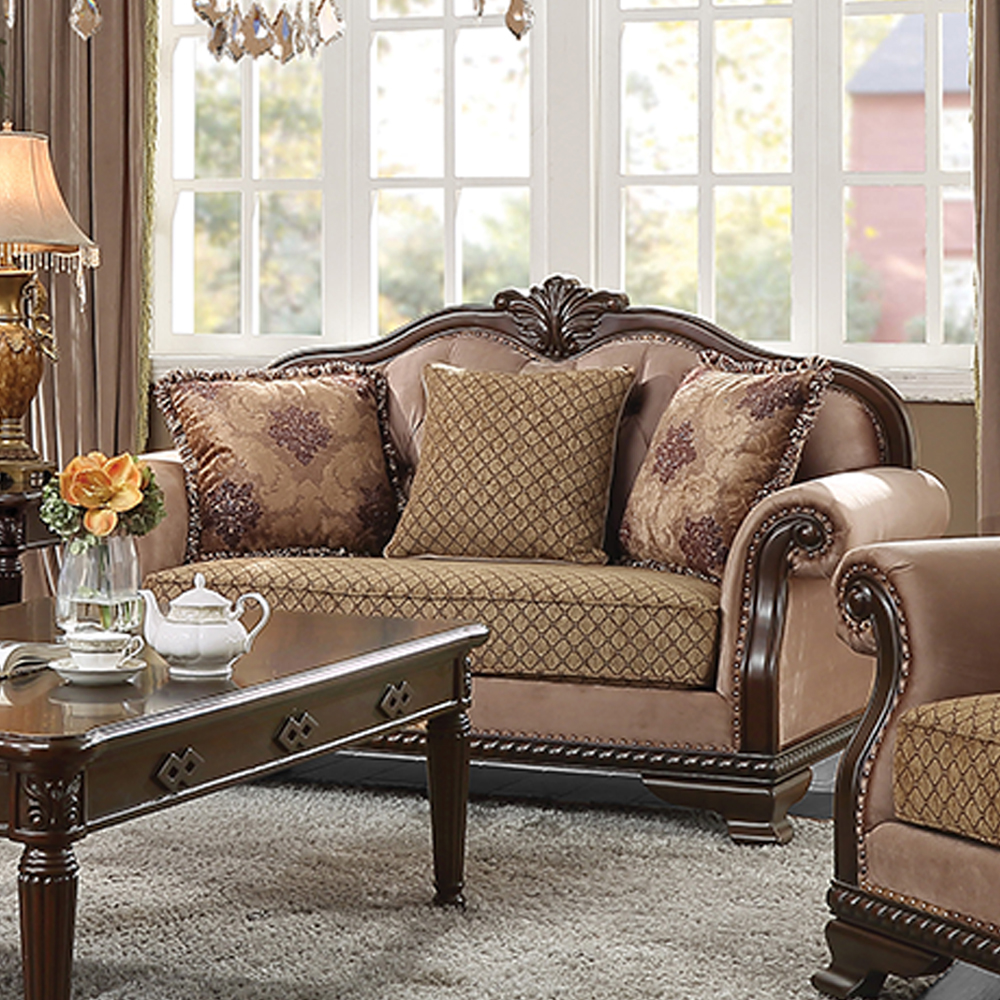 Acme Chateau De Ville Loveseat with 3 Pillows(Same LV01589) Model 58266