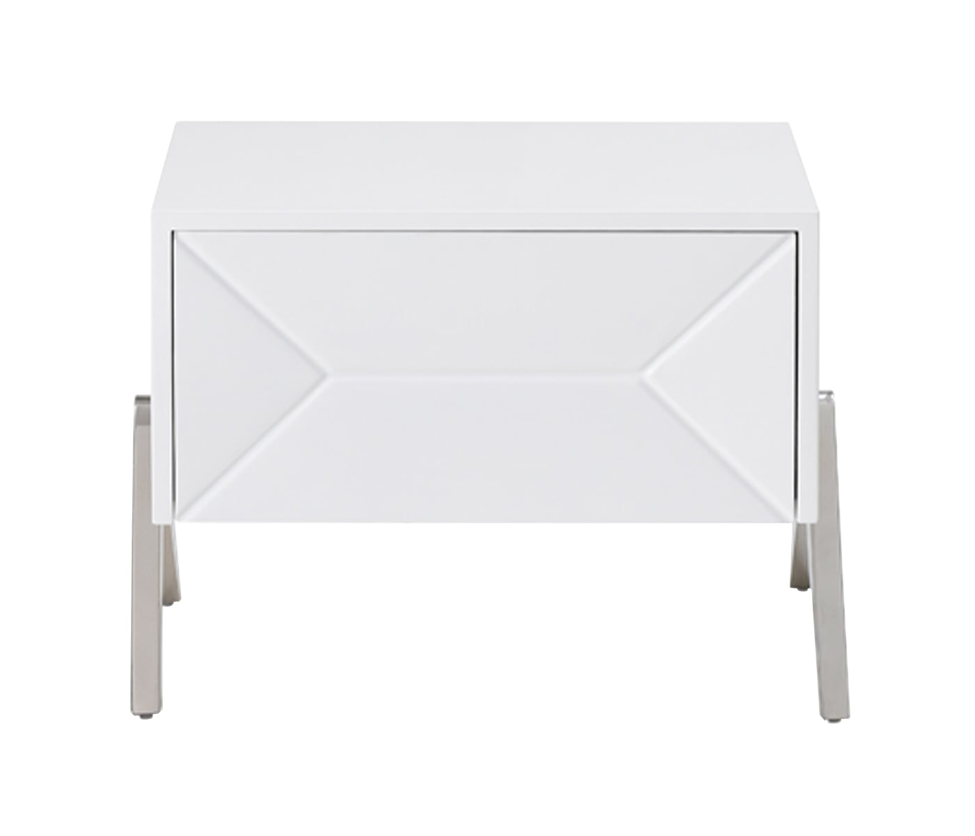 LA Furniture Candid Modern White Nightstand VGVCN1109 Contemporary Style by Vig Furnitrue Number 72983 Catch Home Goods