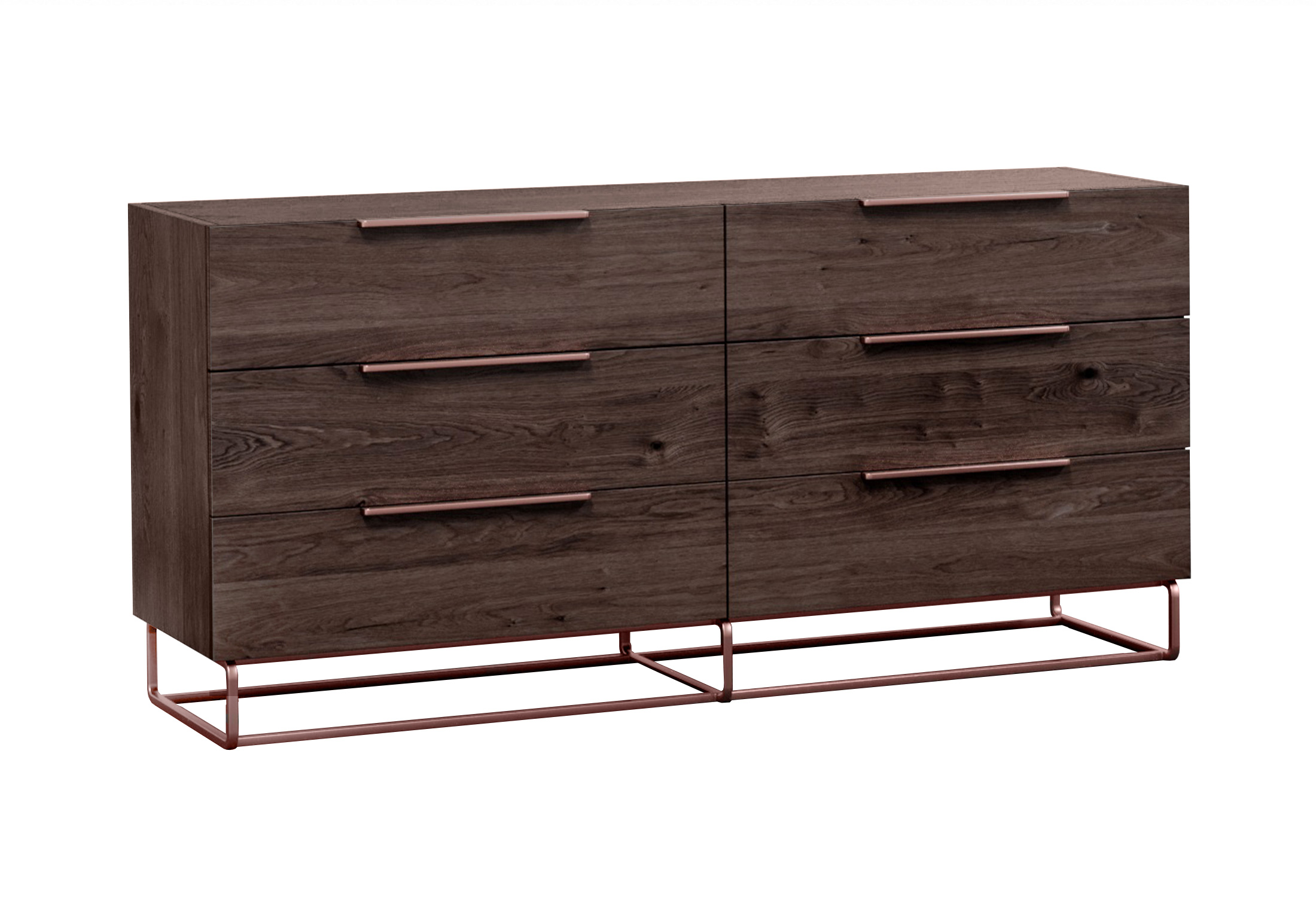 LA Furniture Benzon Italian Modern Dark Rovere Dresser VGACBENZON-DRS Contemporary Style by Vig Furnitrue Number 74164 Catch Home Goods