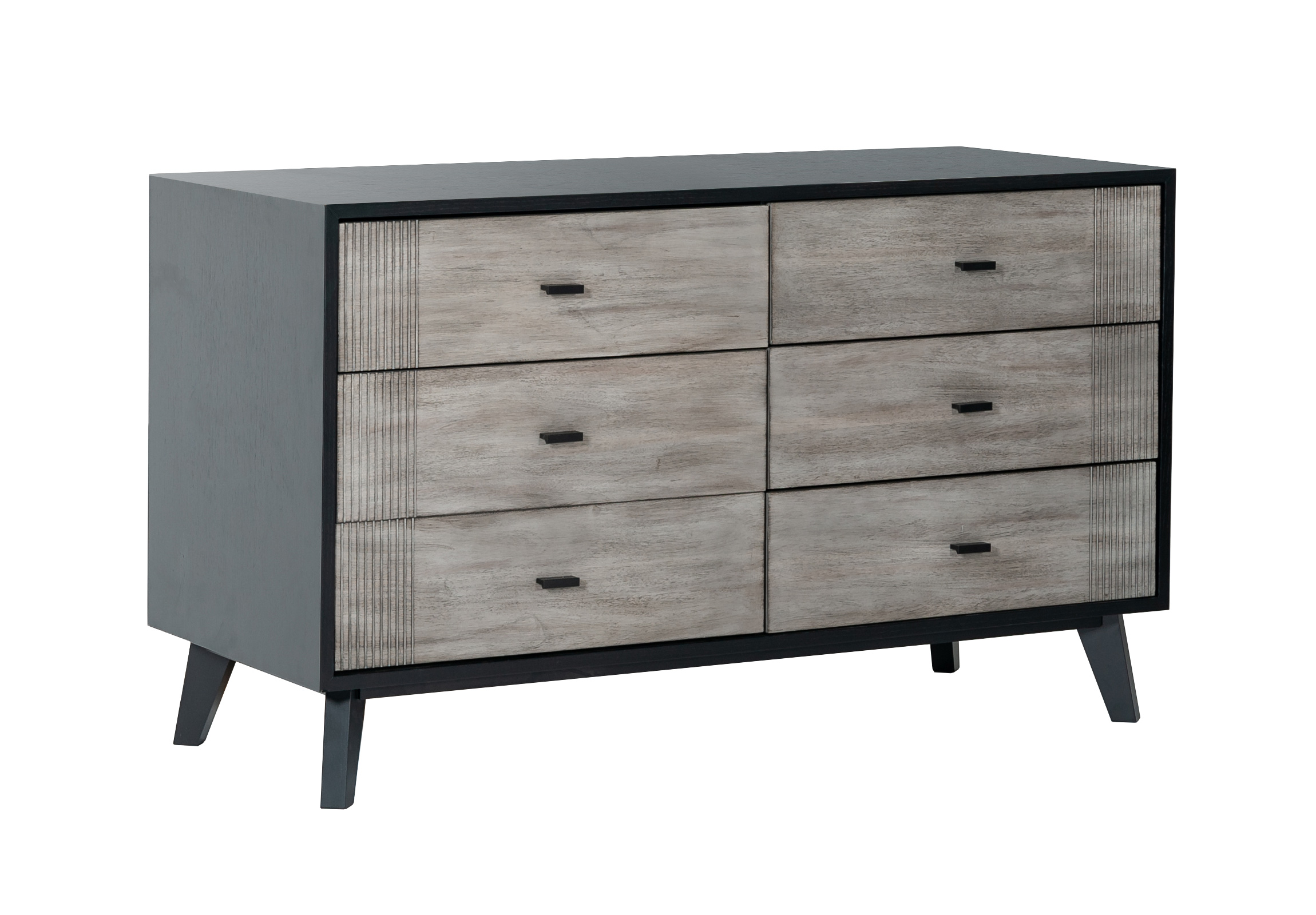 LA Furniture Panther Contemporary Grey & Black Dresser VGMABR-77-DRS Contemporary Style by Vig Furnitrue Number 74768 Catch Home Goods