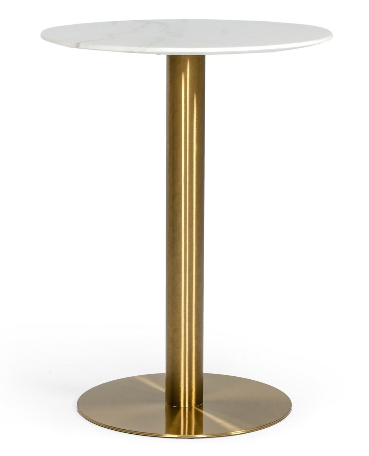LA Furniture Fairway Glam White Marble and Brushed Gold Bar Table VGEUMC-6931BT Contemporary Style by Vig Furnitrue Number 76878 Catch Home Goods