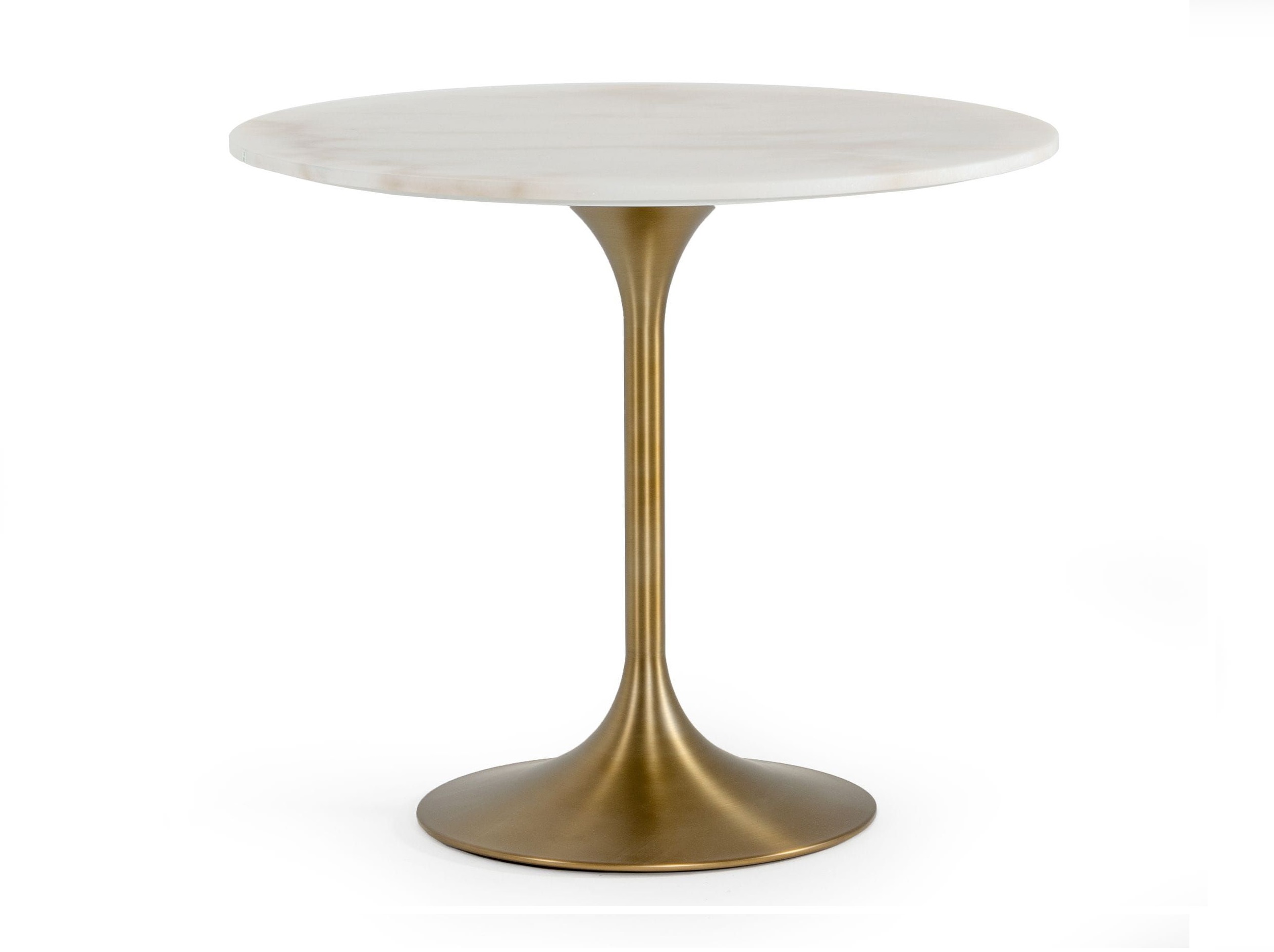 LA Furniture Collins Glam White Marble & Gold Dining Table VGGMM-DT-1089 Contemporary Style by Vig Furnitrue Number 77373 Catch Home Goods