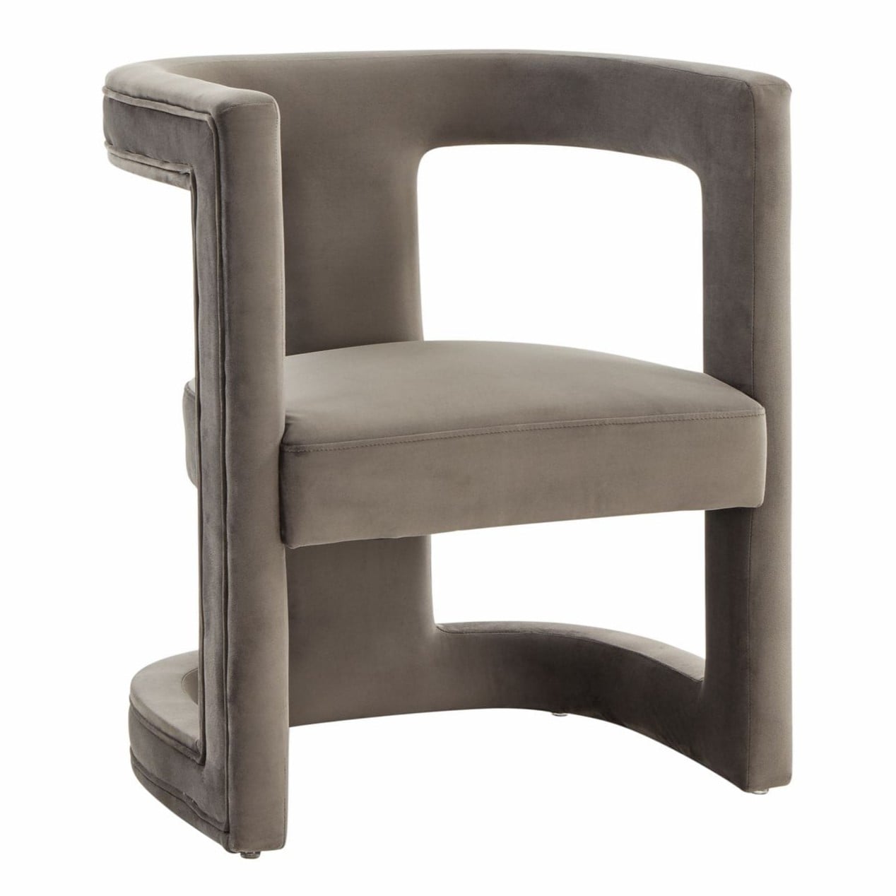 LA Furniture Kendra Modern Grey Fabric Accent Chair VGRHRHS-AC-231-GRAY Contemporary Style by Vig Furnitrue Number 77647 Catch Home Goods