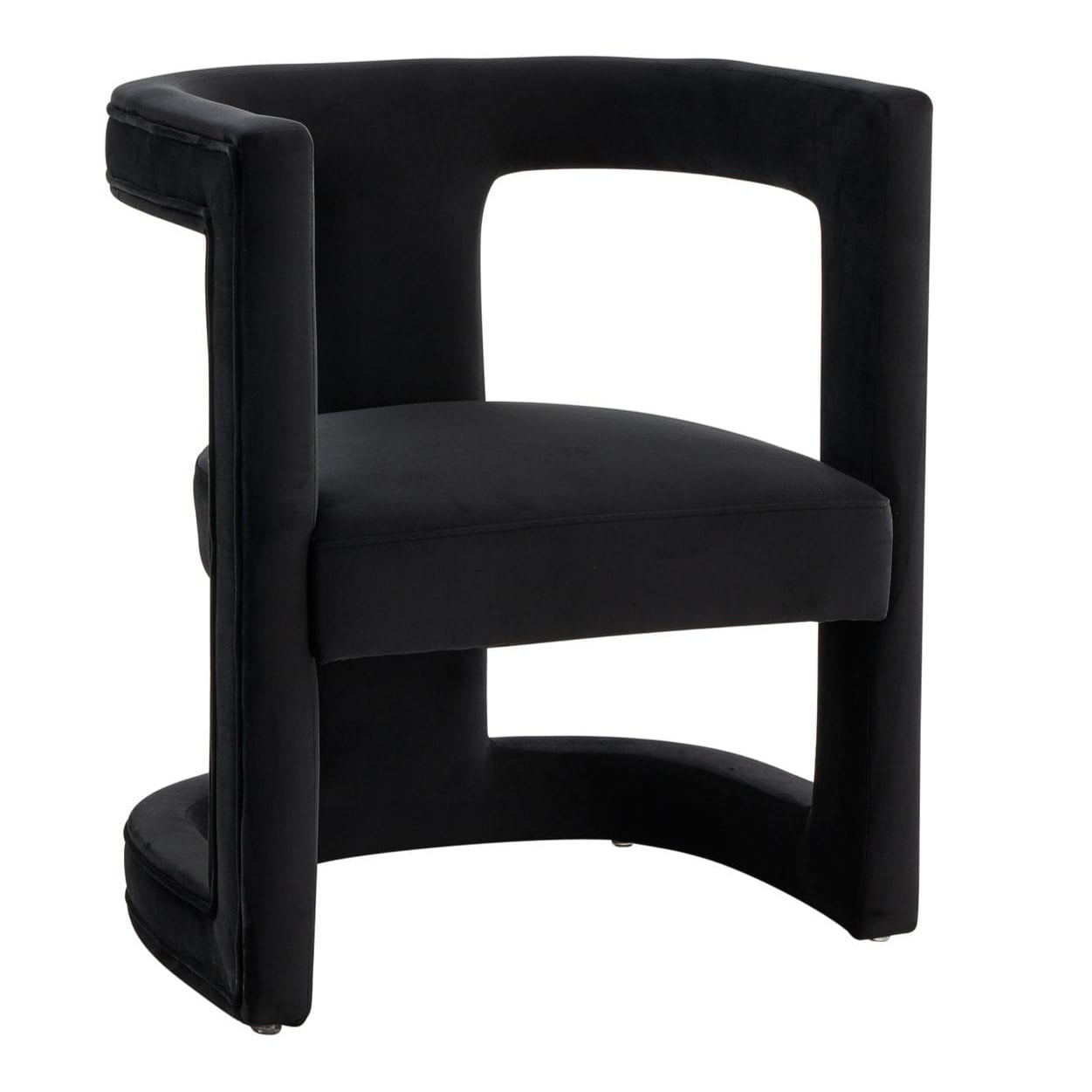 LA Furniture Kendra Modern Black Fabric Accent Chair VGRHRHS-AC-231-BLK Contemporary Style by Vig Furnitrue Number 77648 Catch Home Goods