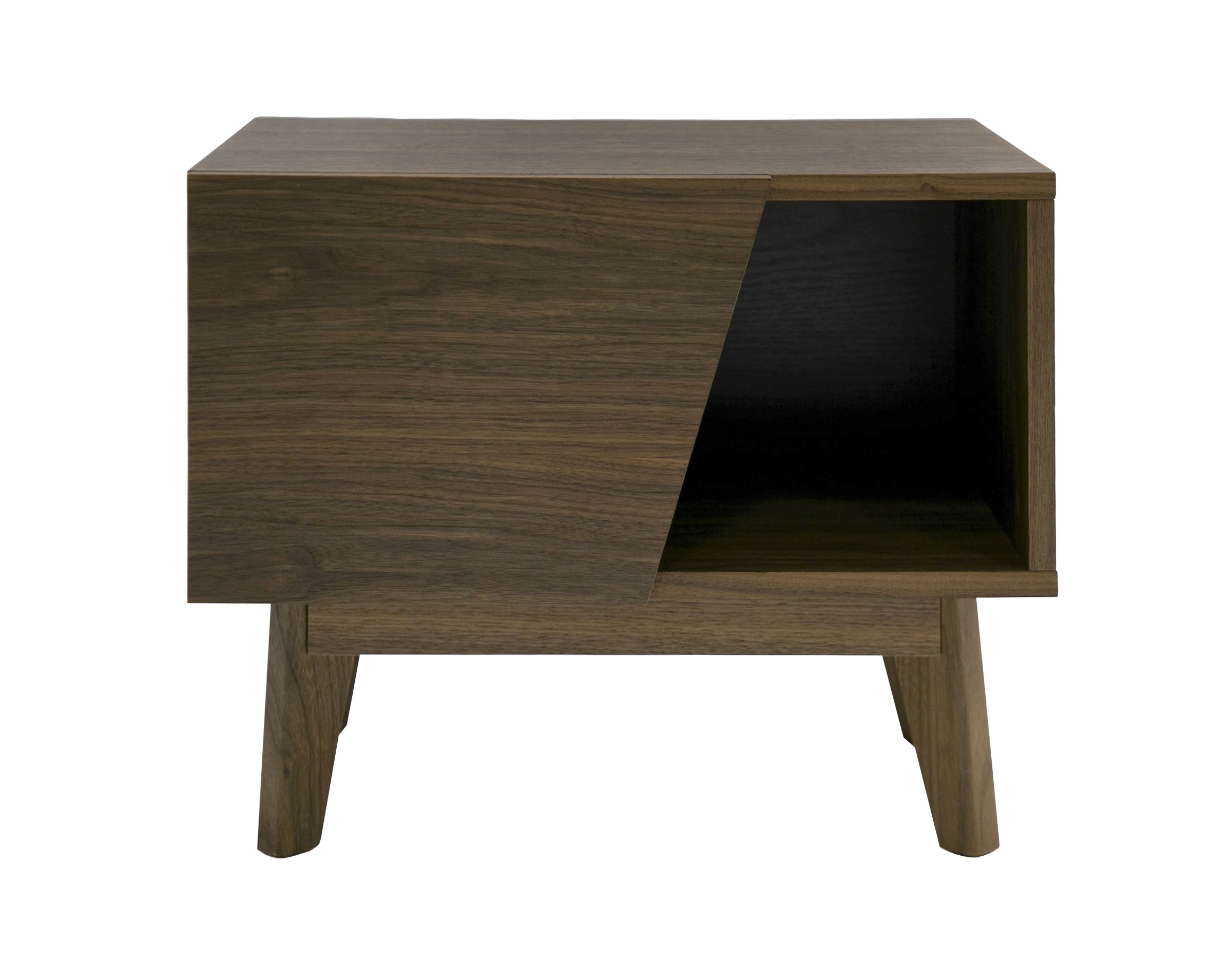 LA Furniture Abelard Mid-century Walnut Nightstand VGBBMB1707-NS Contemporary Style by Vig Furnitrue Number 77933 Catch Home Goods