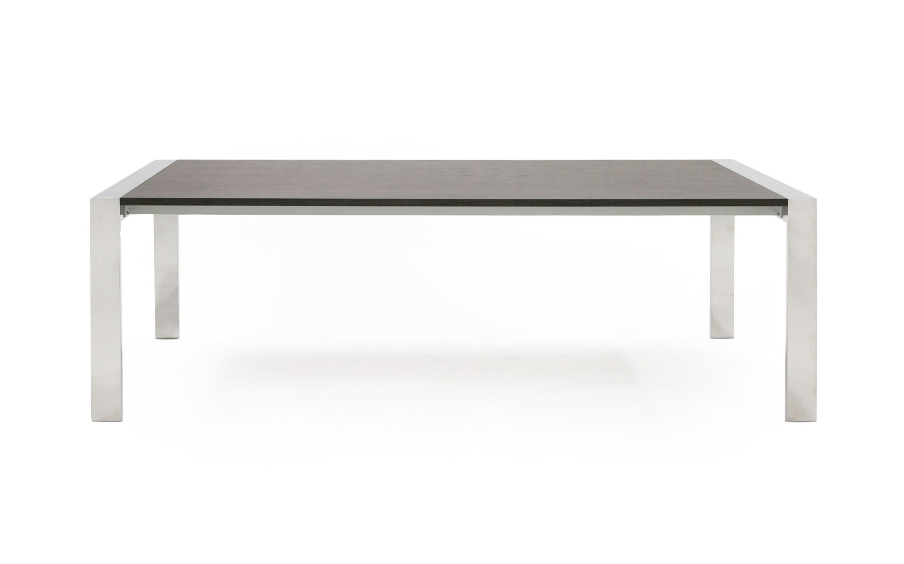 LA Furniture Fauna Modern Elm Grey & Stainless Steel Chrome Dining Table VGBBBN-2T-GREY-DT Contemporary Style by Vig Furnitrue Number 77965 Catch Home Goods