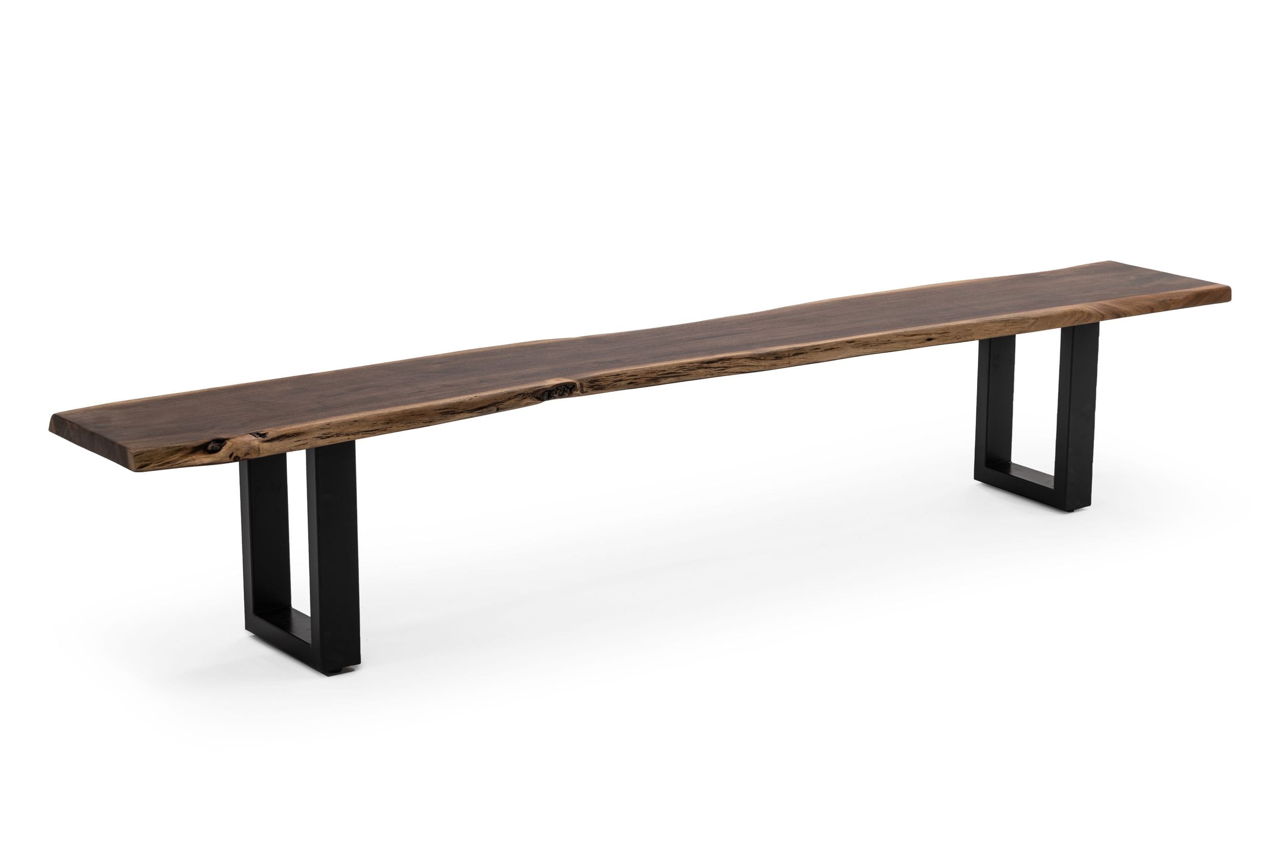 LA Furniture Taylor X-Large 102" Modern Live Edge Dining Bench VGEDPRO260006-BRN-BN Contemporary Style by Vig Furnitrue Number 78036|78036A Catch Home Goods