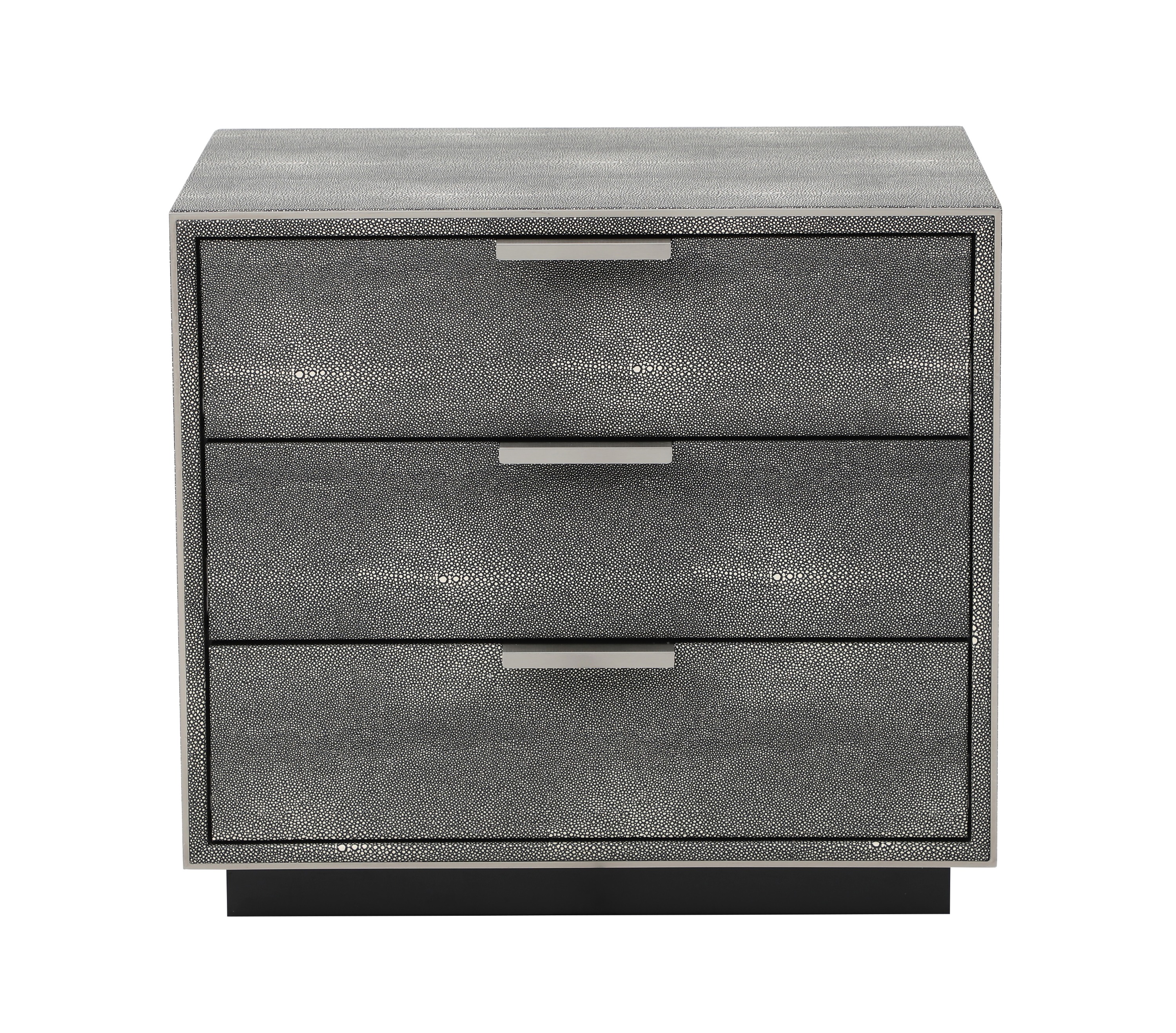 LA Furniture Dynasty Modern Shagreen Three Drawer Nightstand VGVCN2108-3-GRY-NS Contemporary Style by Vig Furnitrue Number 79092 Catch Home Goods