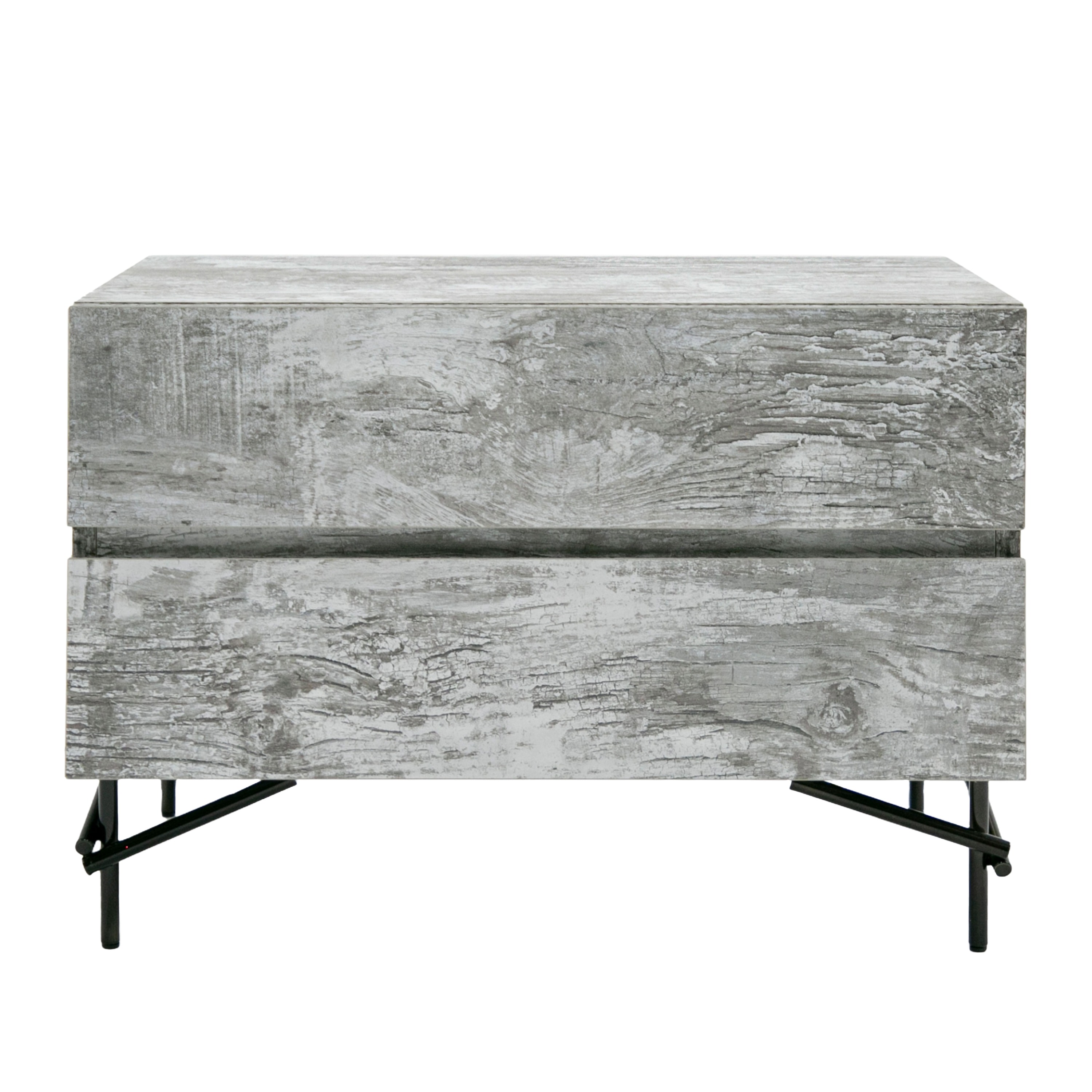 LA Furniture Aria Italian Modern Multi Grey with texture Nightstand VGAC-ARIA-NS Contemporary Style by Vig Furnitrue Number 79612 Catch Home Goods