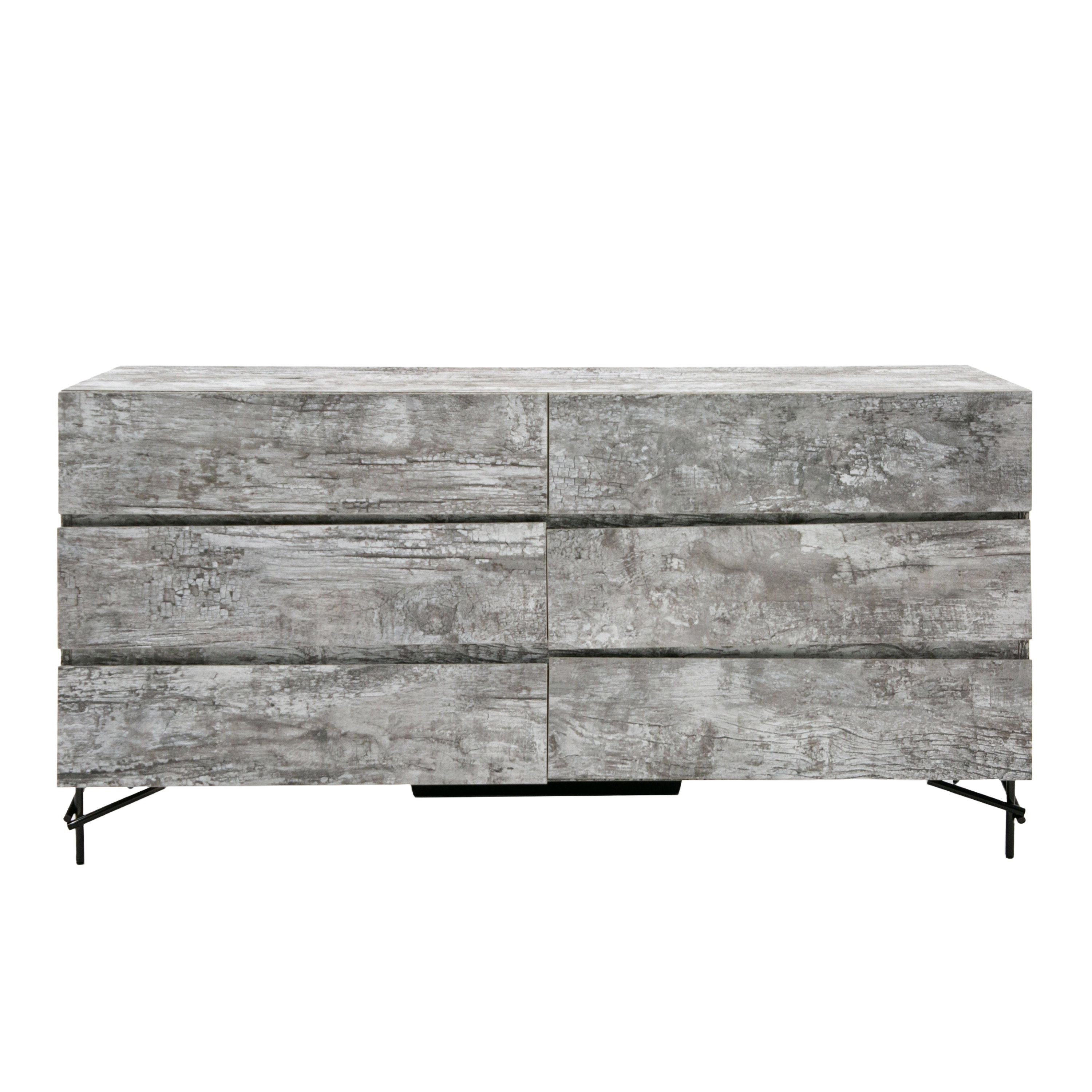 LA Furniture Aria Italian Modern Multi Grey with texture Dresser VGAC-ARIA-DRESSER Contemporary Style by Vig Furnitrue Number 79613 Catch Home Goods
