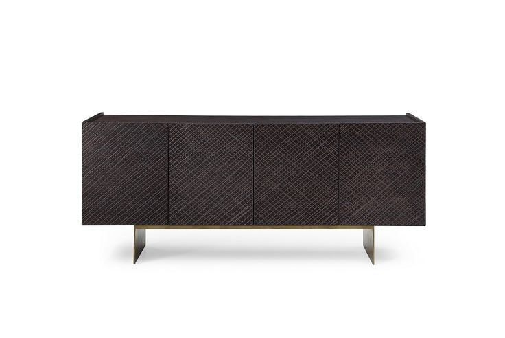 LA Furniture Gerald- Modern Brown Ash and Antique Cooper Buffet VGVC-G2206-BRN Contemporary Style by Vig Furnitrue Number 79793 Catch Home Goods