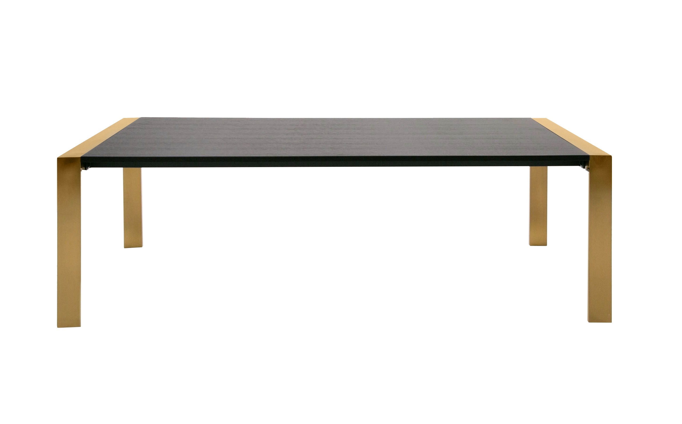 LA Furniture Fauna Modern Wenge and Brass Dining Table VGBB-BN-2T-WB-DT Contemporary Style by Vig Furnitrue Number 79841 Catch Home Goods