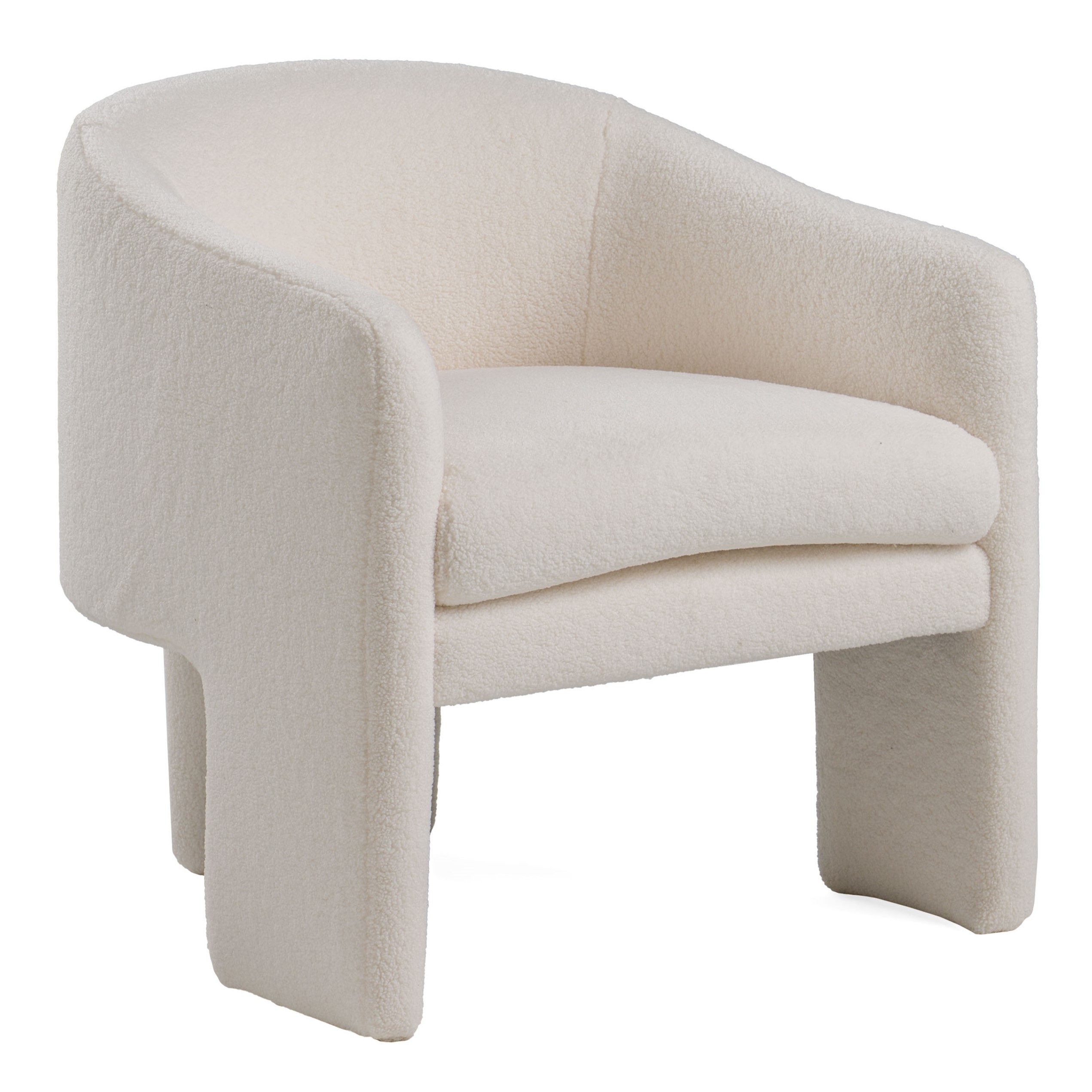 LA Furniture Khan Modern Off White Fabric Accent Chair VGOD-ZW-21102-CH Contemporary Style by Vig Furnitrue Number 80061 Catch Home Goods