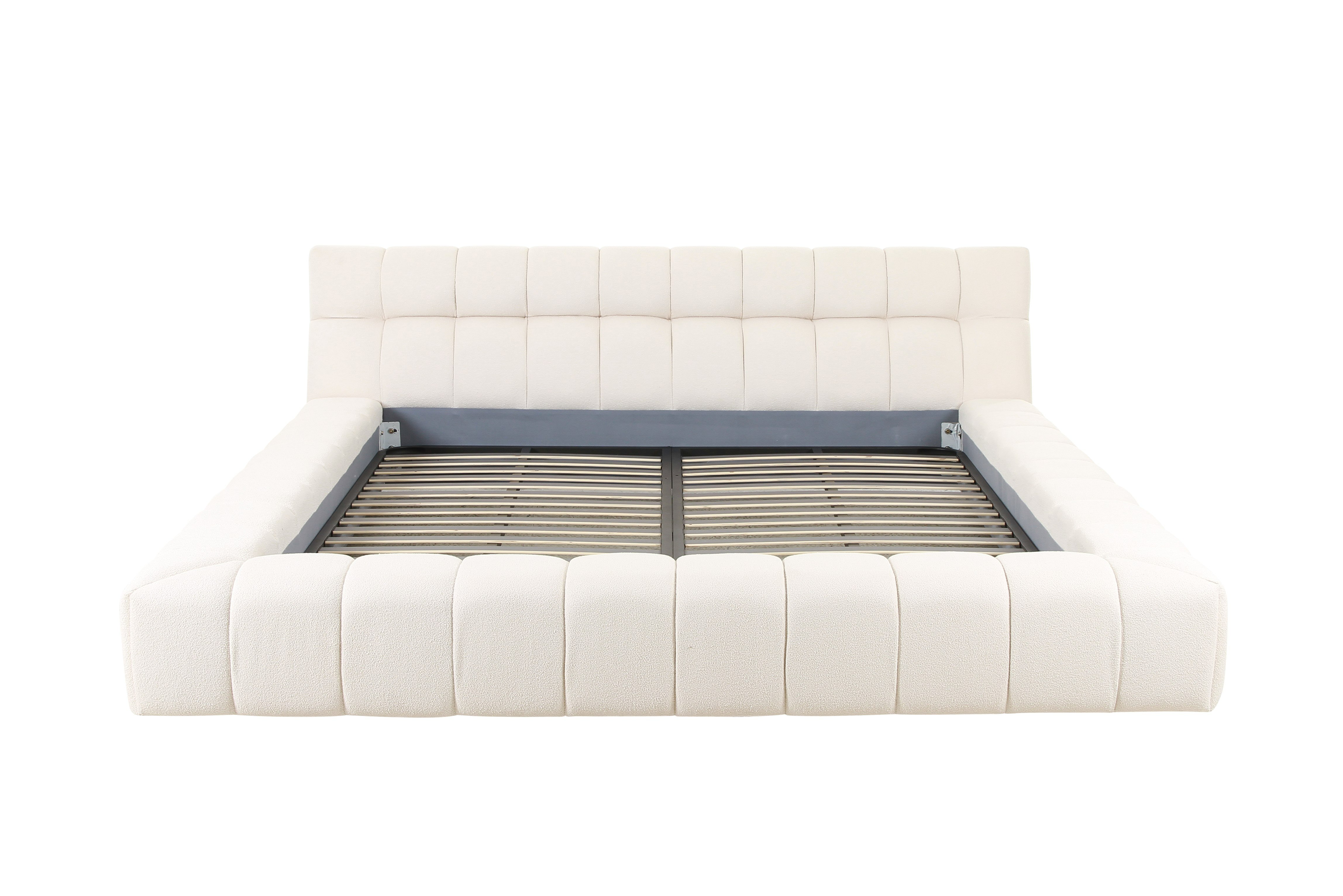 LA Furniture Tyree Modern Tufted Off-White Fabric Bed-queen VGOD-DY-22116-BED-Q Contemporary Style by Vig Furnitrue Number 81051|81051A Catch Home Goods