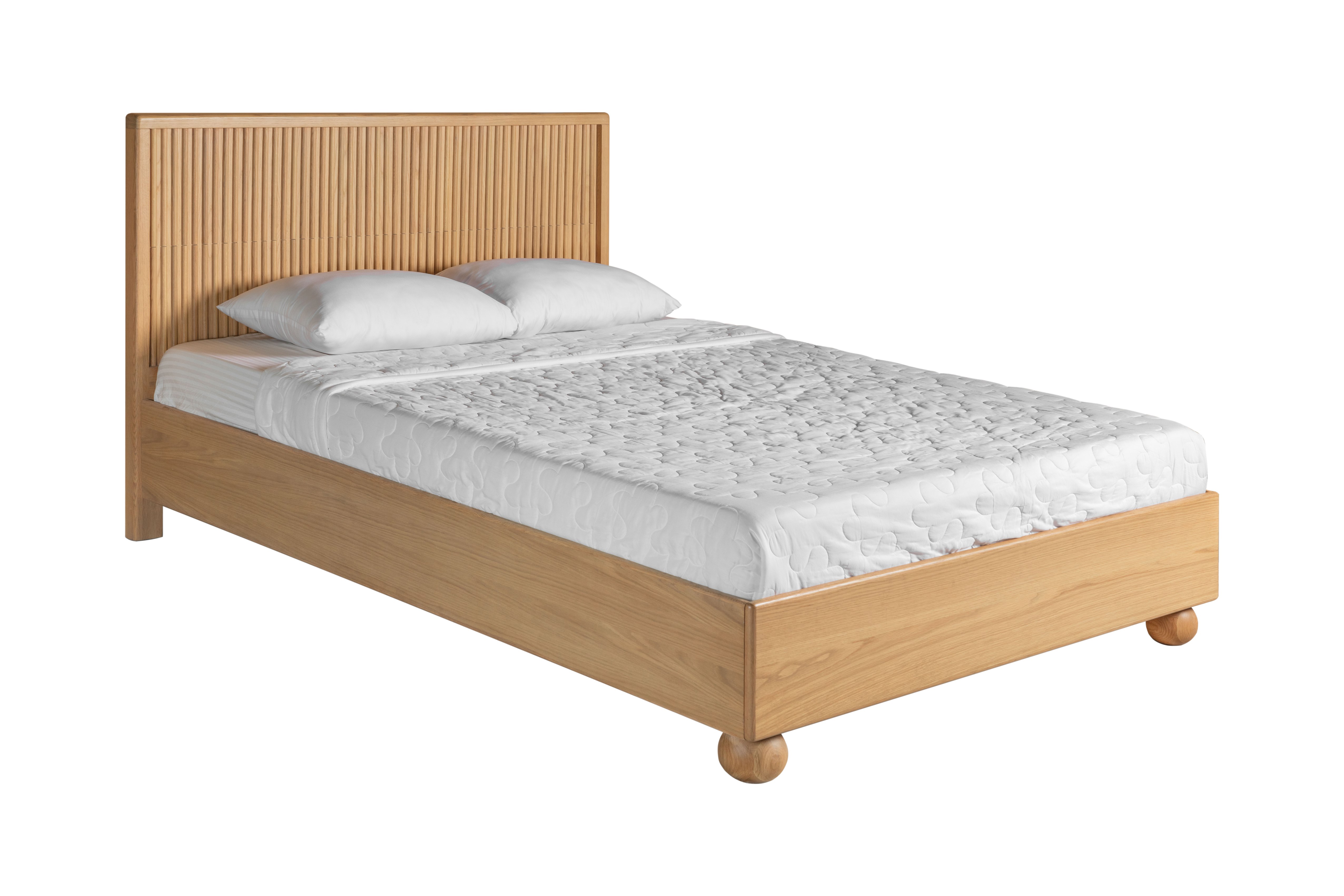 LA Furniture Eastern King Winters Modern Natural Oak Bed VGWD-EMI-QB-KBUS-BED-EK Contemporary Style by Vig Furnitrue Number 81075 Catch Home Goods