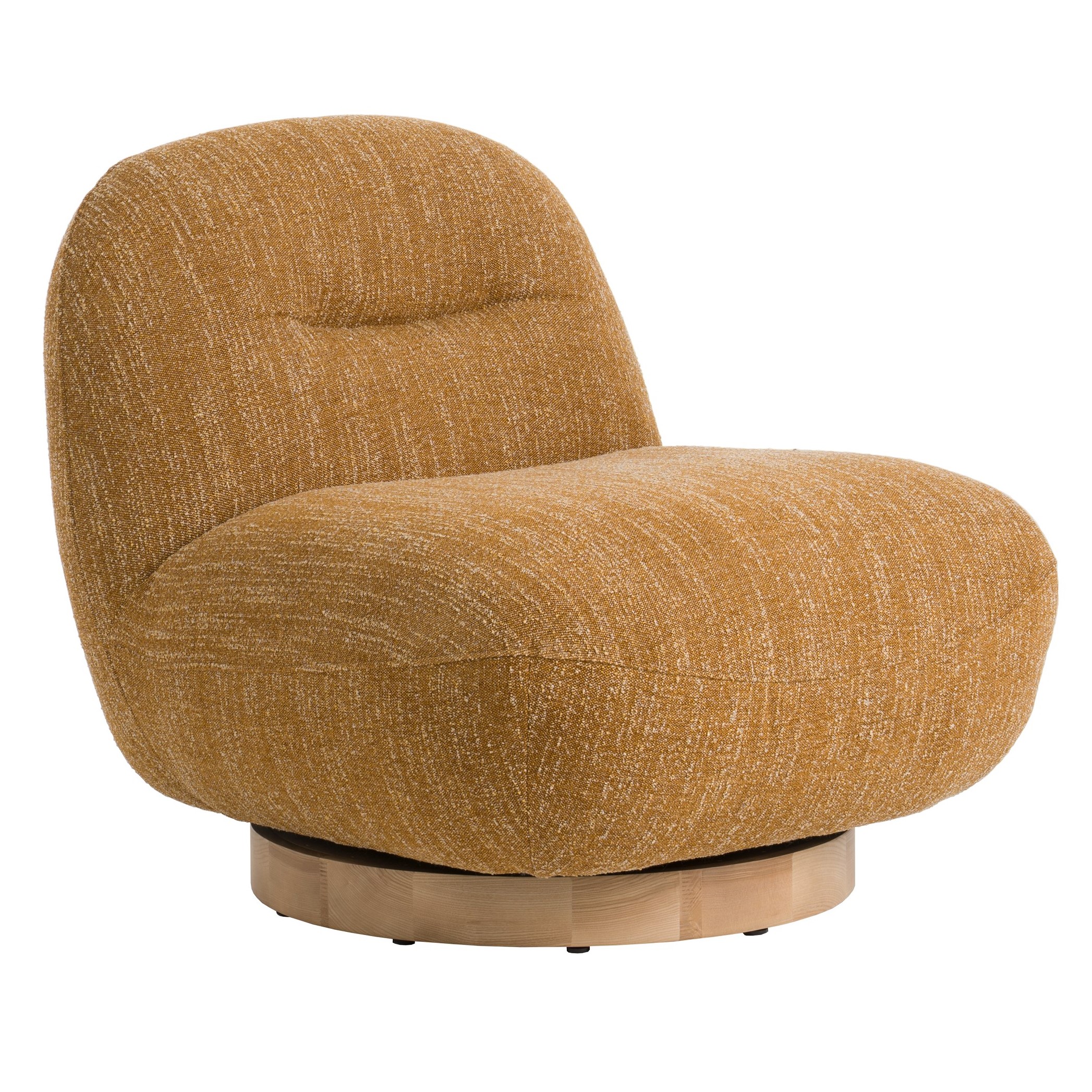 LA Furniture Renee Modern Mustard Fabric Swivel Accent Chair VGKK-KF.A1157-MUST Contemporary Style by Vig Furnitrue Number 81387|81387A Catch Home Goods