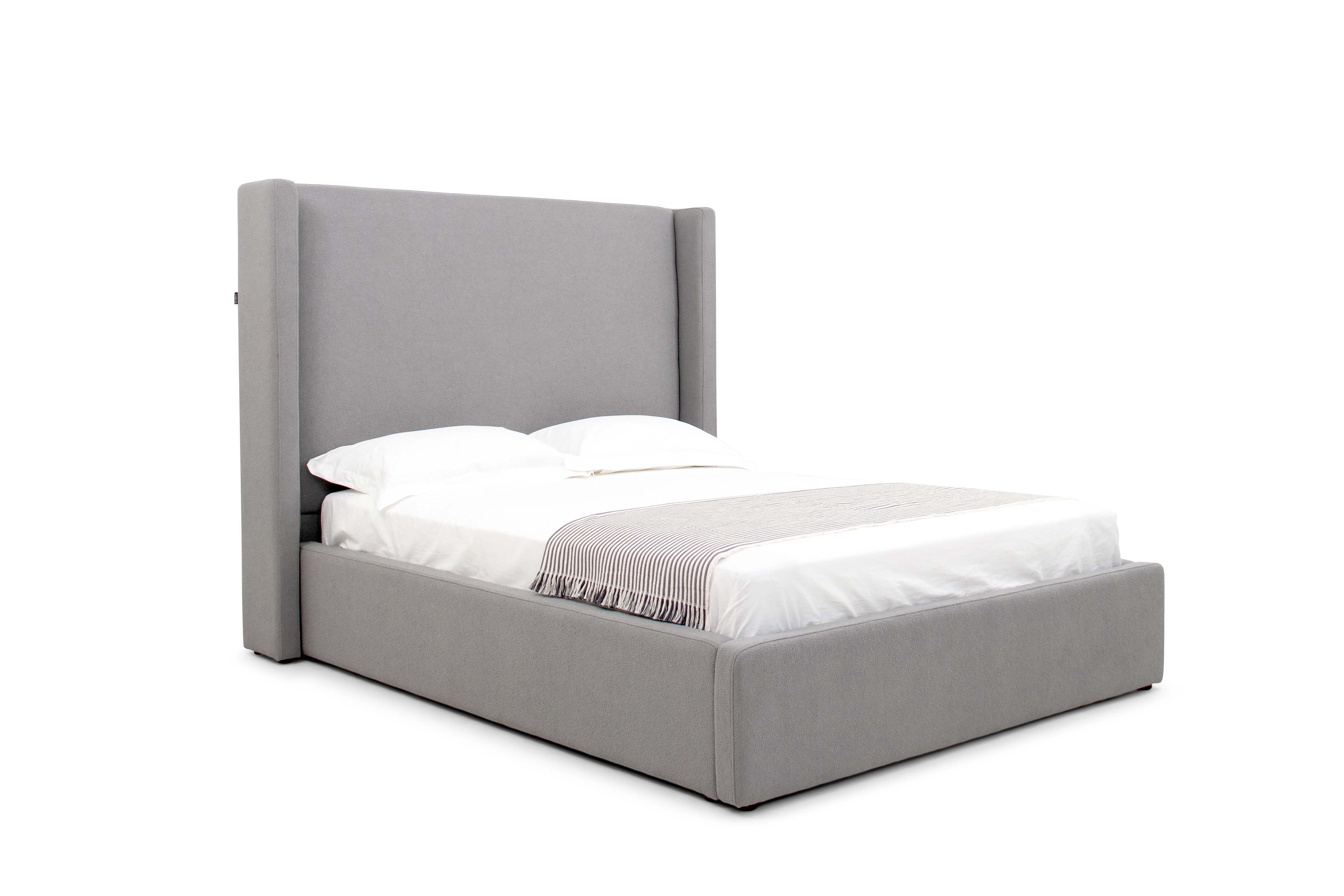 LA Furniture Queen Byrne Modern Grey Fabric Bed VGEVVG713-C-07-Q Contemporary Style by Vig Furnitrue Number 81559 Catch Home Goods