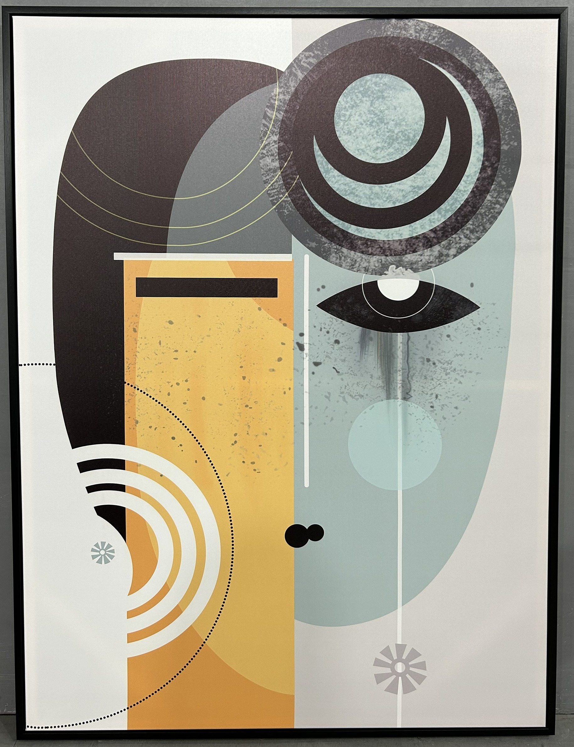 LA Furniture VIG23017 35 X 47 Black Framed Painting VGTHVIG23017 Contemporary Style by Vig Furnitrue Number 81646 Catch Home Goods