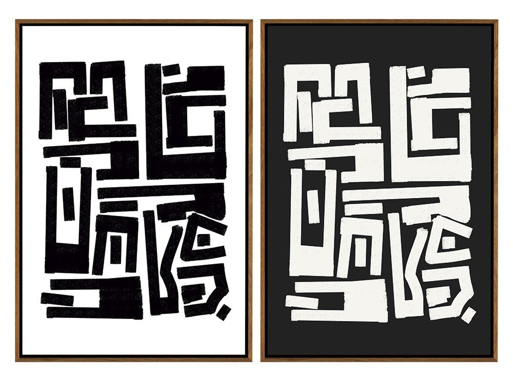 LA Furniture Lennox Modern Painting Set of 2 VGVA-CO21222 Contemporary Style by Vig Furnitrue Number 81931 Catch Home Goods