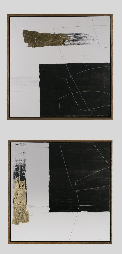 LA Furniture Lund Modern Painting Set of 2 VGVA-CO23045 Contemporary Style by Vig Furnitrue Number 81933 Catch Home Goods