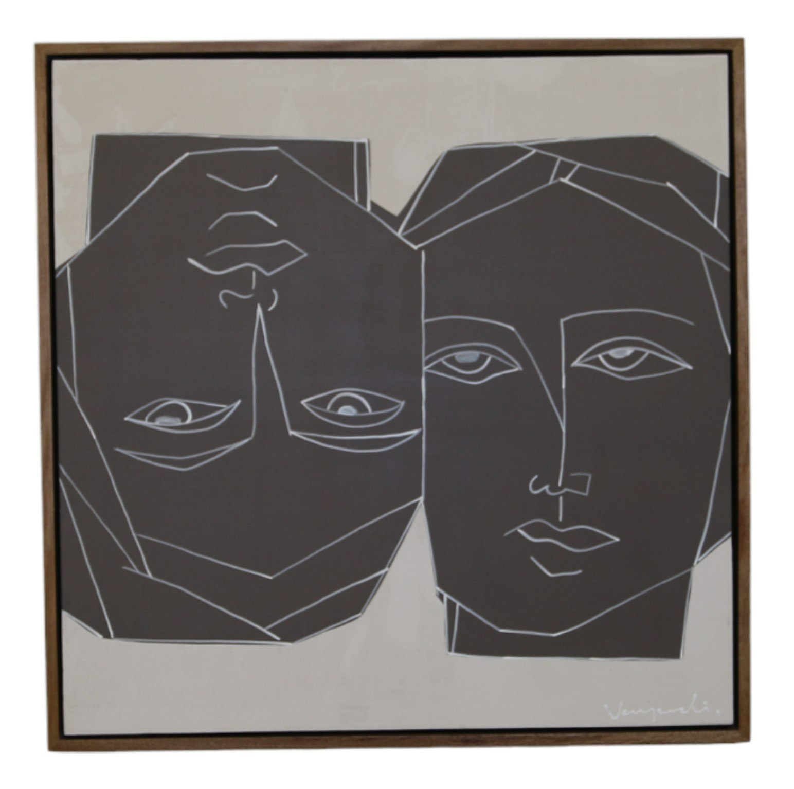 LA Furniture Siamese Modern 47" x 47" Painting VGVA-CO23562 Contemporary Style by Vig Furnitrue Number 81939 Catch Home Goods