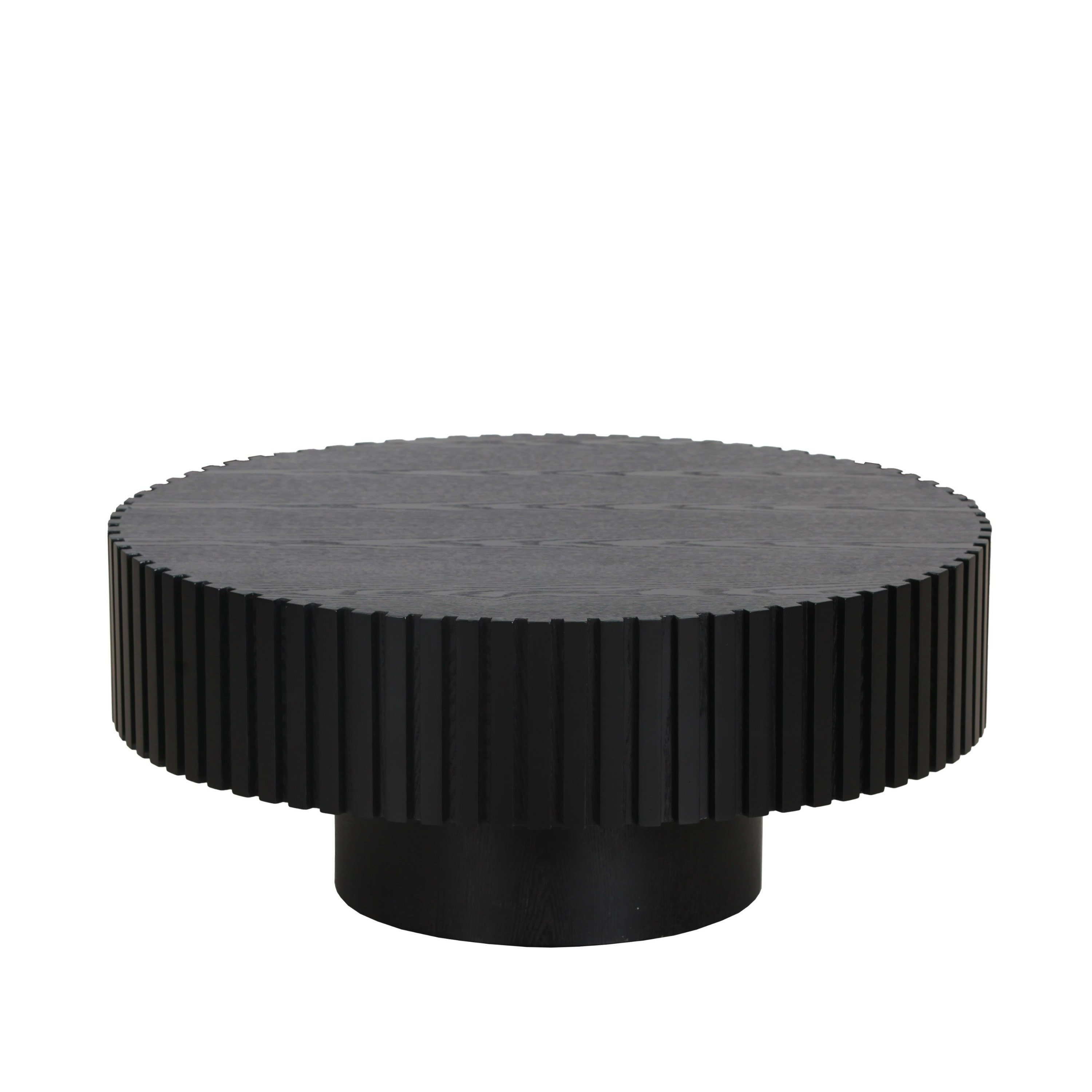 LA Furniture Pierre Modern Black Ash Small Round Coffee Table VGDW-DW4023-SML-BLK Contemporary Style by Vig Furnitrue Number 82600 Catch Home Goods