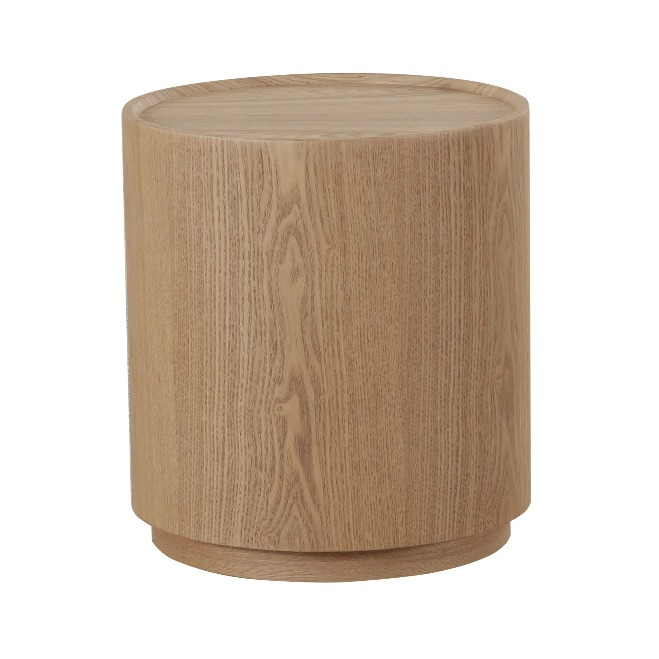LA Furniture Quillen Modern Natural Ash Round End Table VGOD-24DY037E Contemporary Style by Vig Furnitrue Number 83156 Catch Home Goods