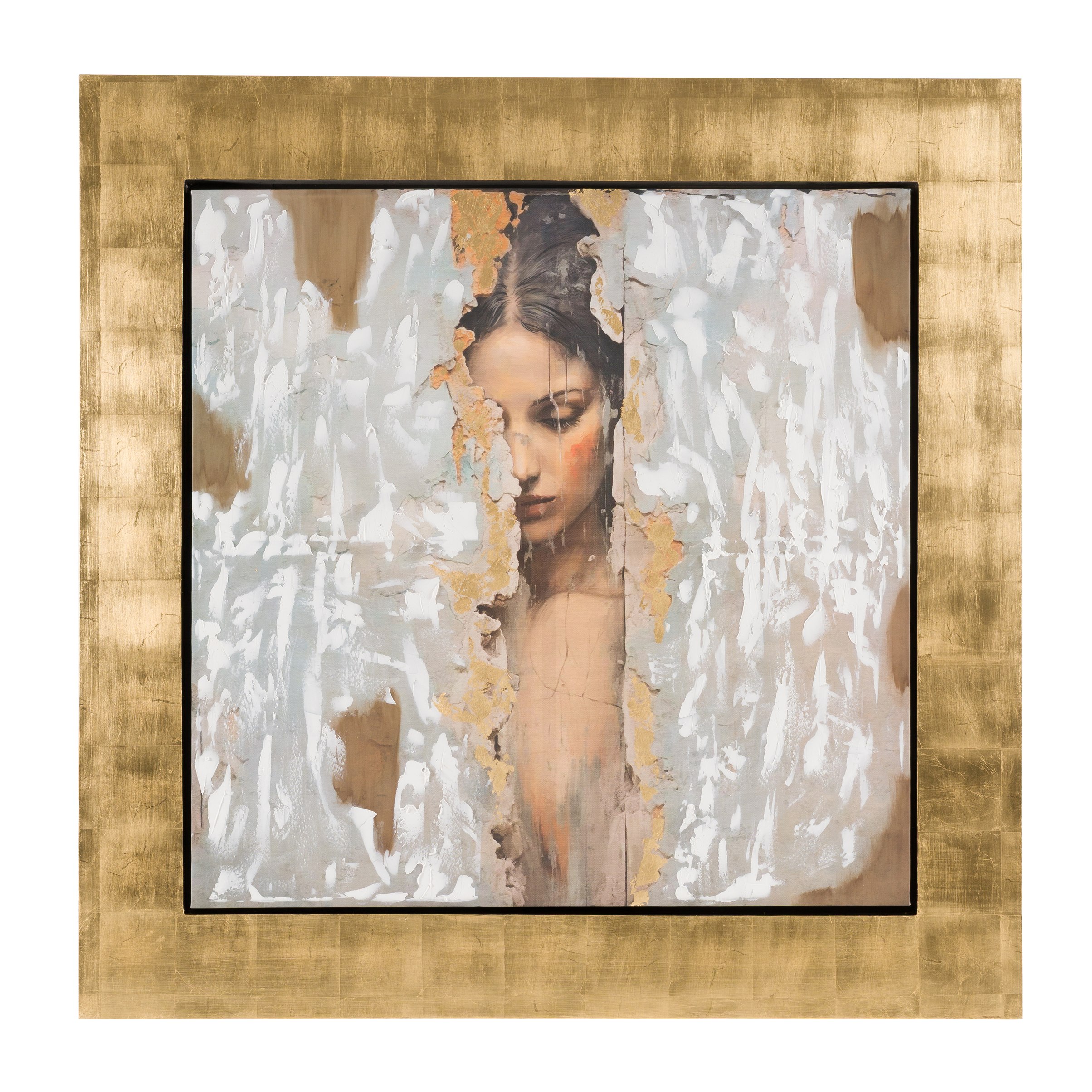 LA Furniture Stey Modern Gold 71" x 71" Painting VGVA-CO24086 Contemporary Style by Vig Furnitrue Number 83475 Catch Home Goods