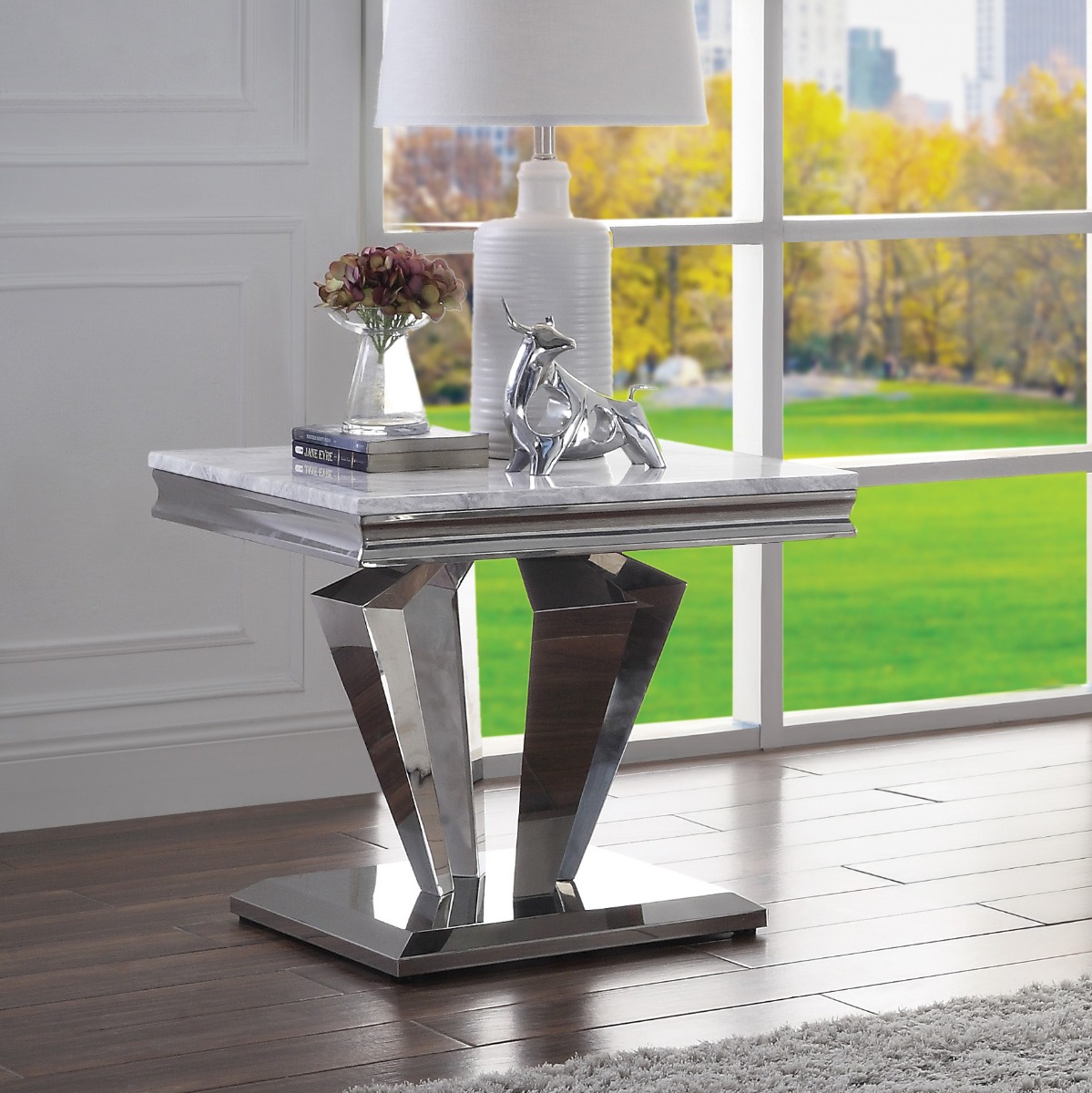 Acme Satinka End Table Model 87219