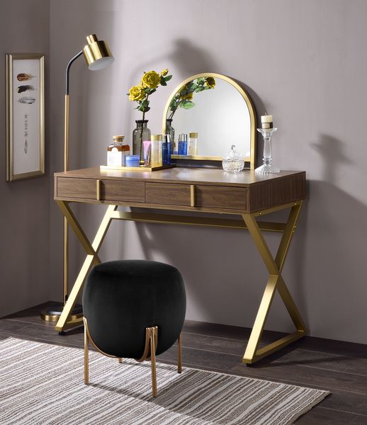 Acme Coleen Vanity Desk with Mirror & Jewelry Tray Model AC00665