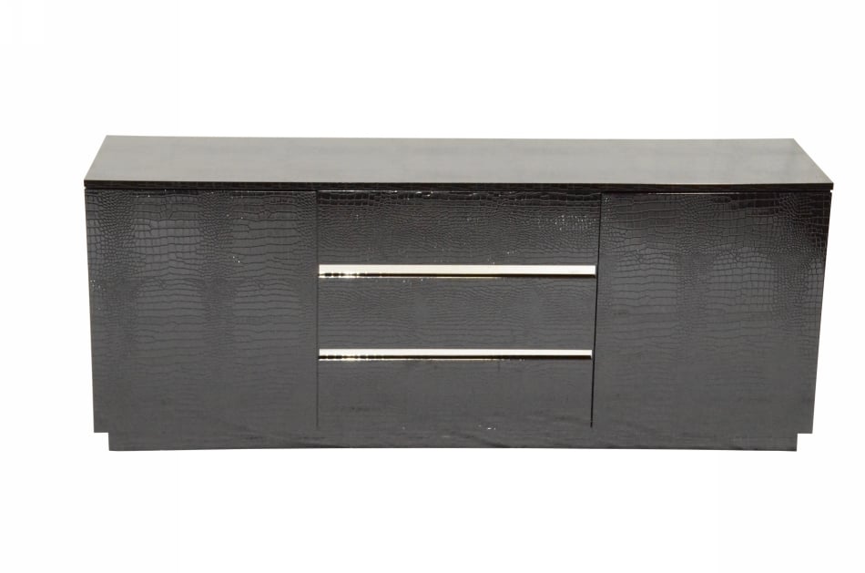 LA Furniture Skyline Modern Black Crocodile Lacquer Buffet VGUNAC636-180-BLK Contemporary Style by Vig Furnitrue Number 12638 Catch Home Goods