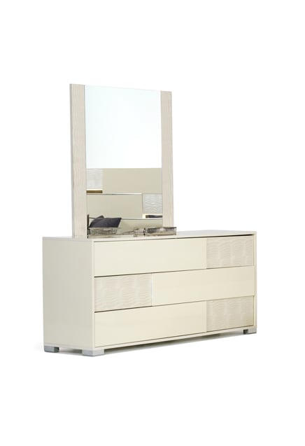 LA Furniture Monza Italian Modern Beige Mirror VGACANCONA-MIR-BGE Contemporary Style by Vig Furnitrue Number 17507 Catch Home Goods