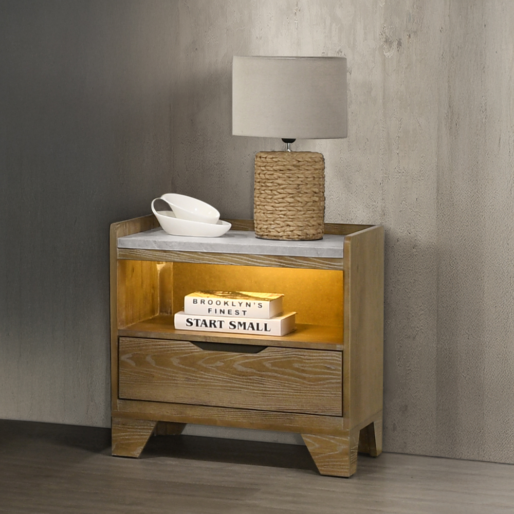 Acme Garcia Nightstand with LED Model BD04863