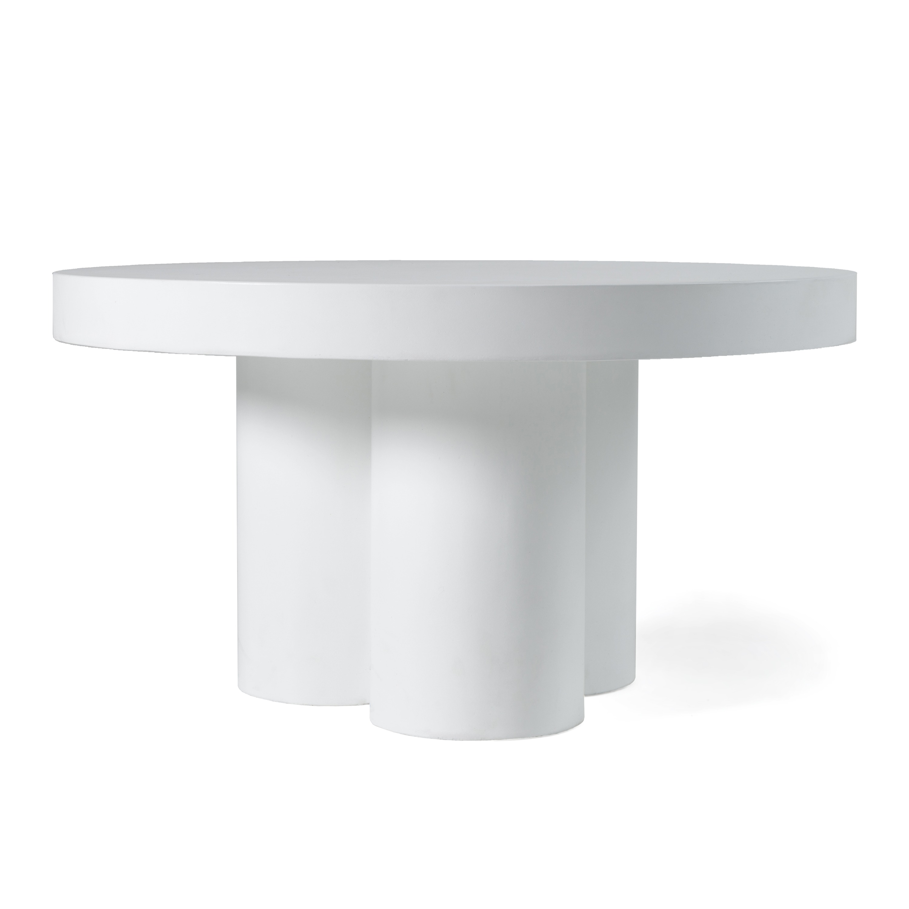 LA Furniture Bruni Modern White Concrete Coffee Table VGGR-623840-WHT Contemporary Style by Vig Furnitrue Number 81843 Catch Home Goods