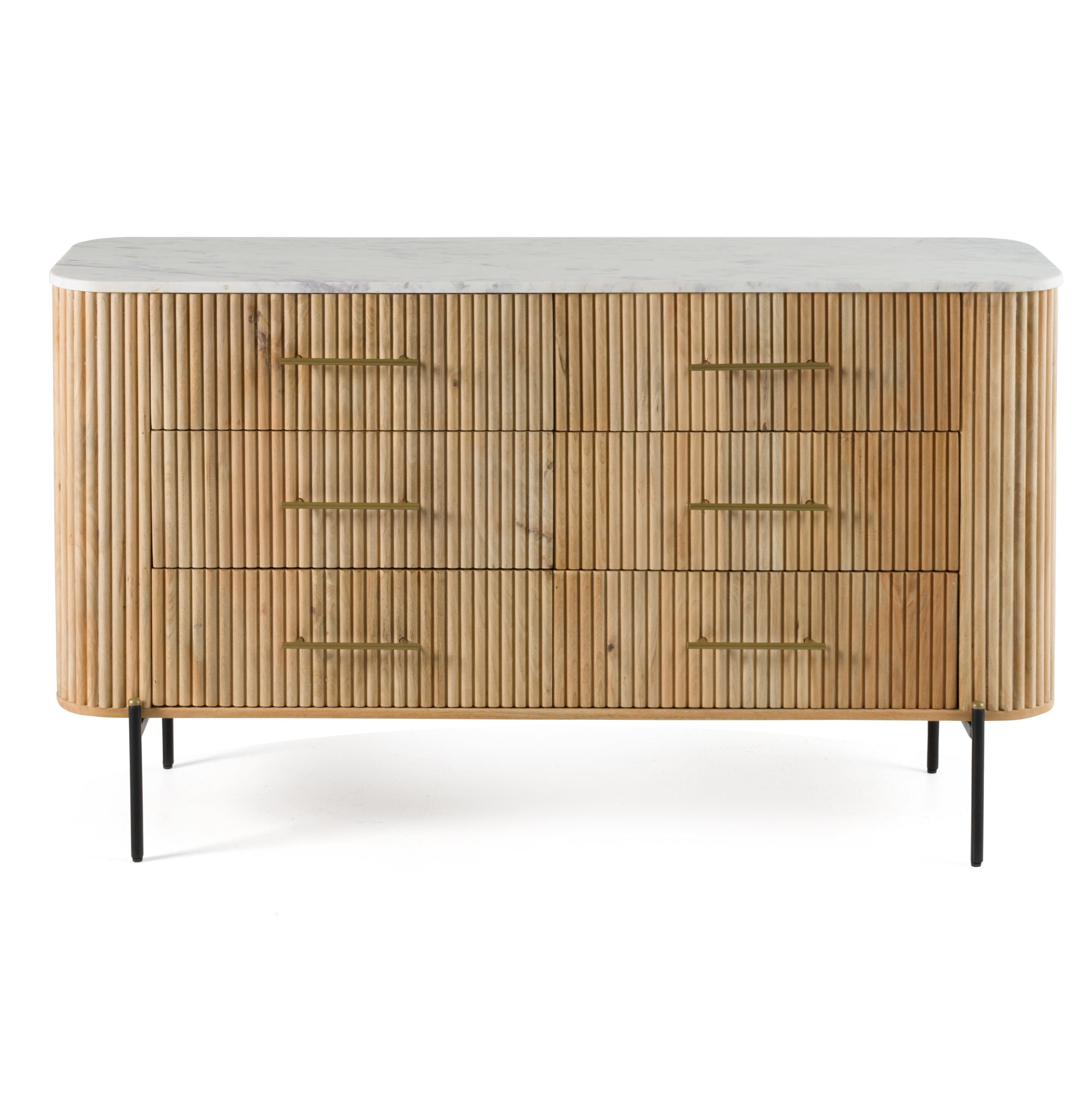 LA Furniture Cambridge White Marble & Mango Dresser VGED-RID112410 Contemporary Style by Vig Furnitrue Number 82265|82265A Catch Home Goods