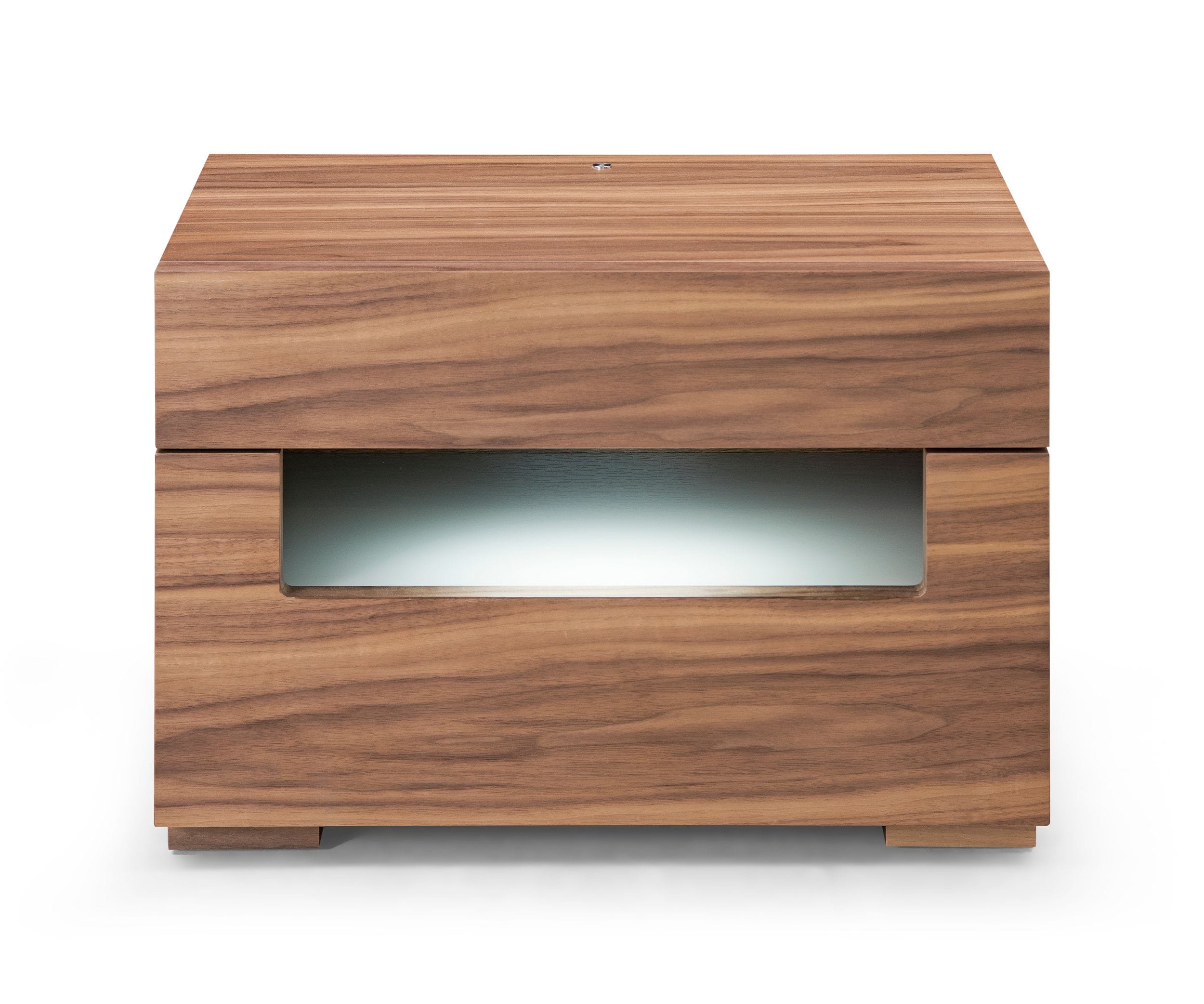 LA Furniture Ceres Contemporary LED Walnut Nightstand VGWCCG05-WAL-NS Contemporary Style by Vig Furnitrue Number 77924 Catch Home Goods