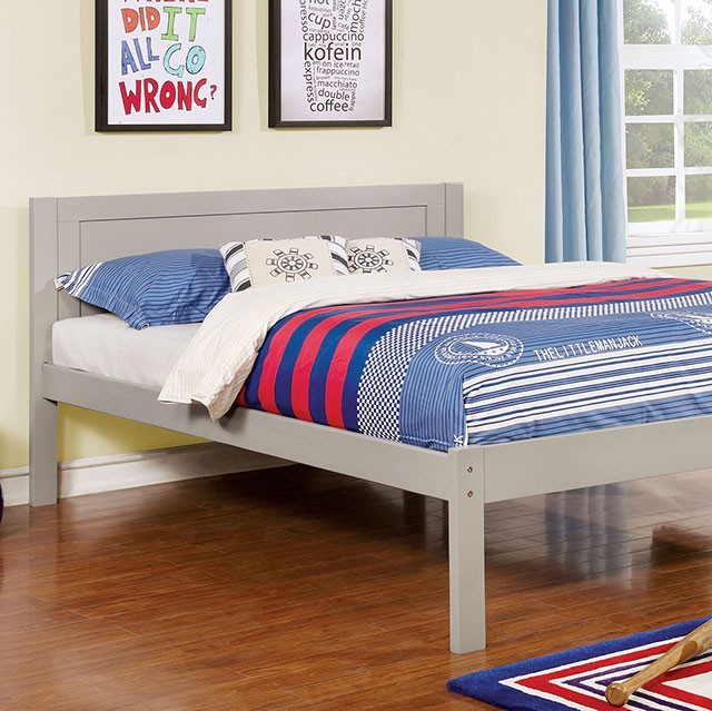 Furniture Of America Annemarie Transitional Gray Bunk Bed Model CM-BK965GY-Twin Loft Bed