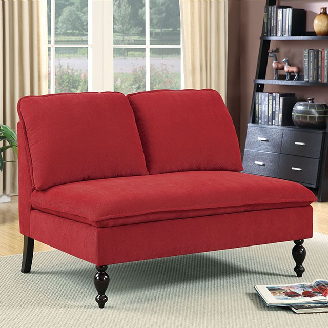 Furniture Of America Kenzie Traditional Red Bench Model CM-BN1248RD