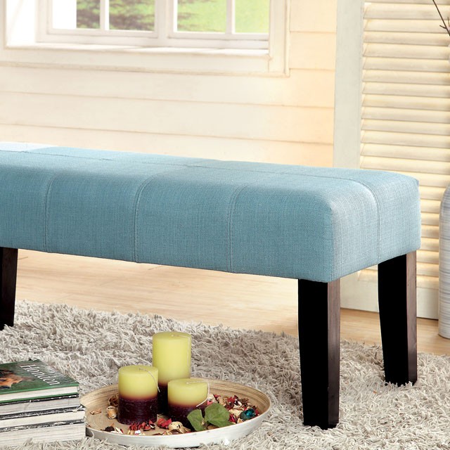 Furniture Of America Bury Contemporary Blue Bench Model CM-BN6006BL