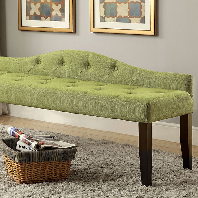 Furniture Of America Alipaz Contemporary Green Bench Model CM-BN6796GR-L