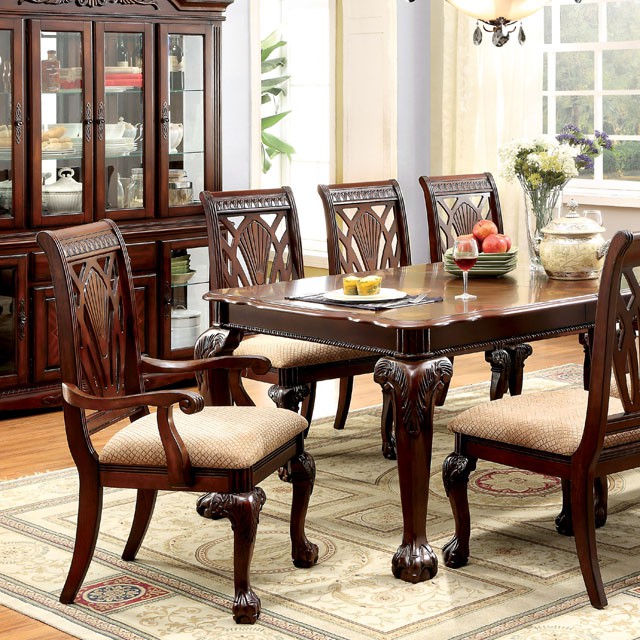 Furniture Of America Petersburg Traditional Cherry Dining Table Model CM3185T